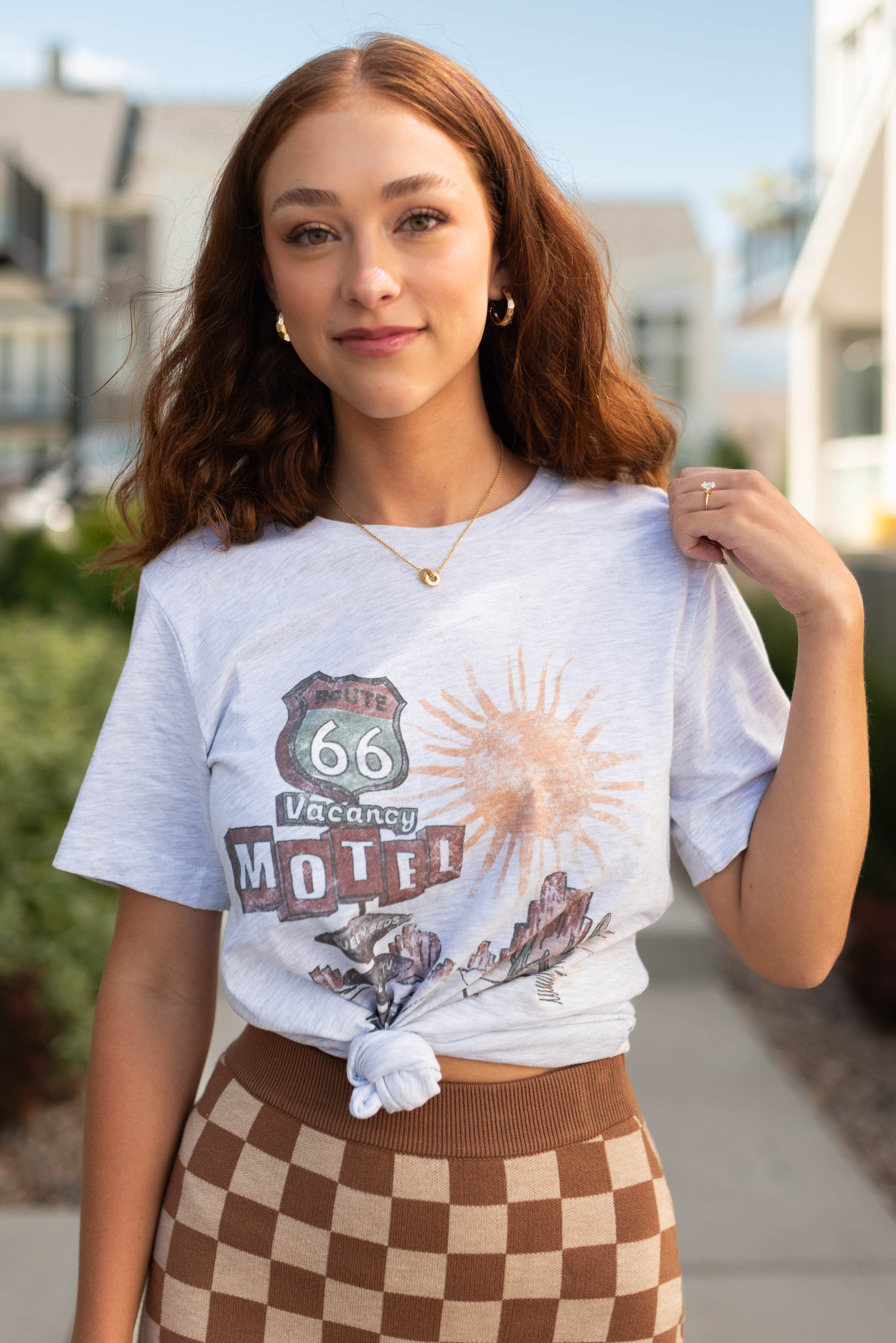 Route 66 Ash Grey Tee