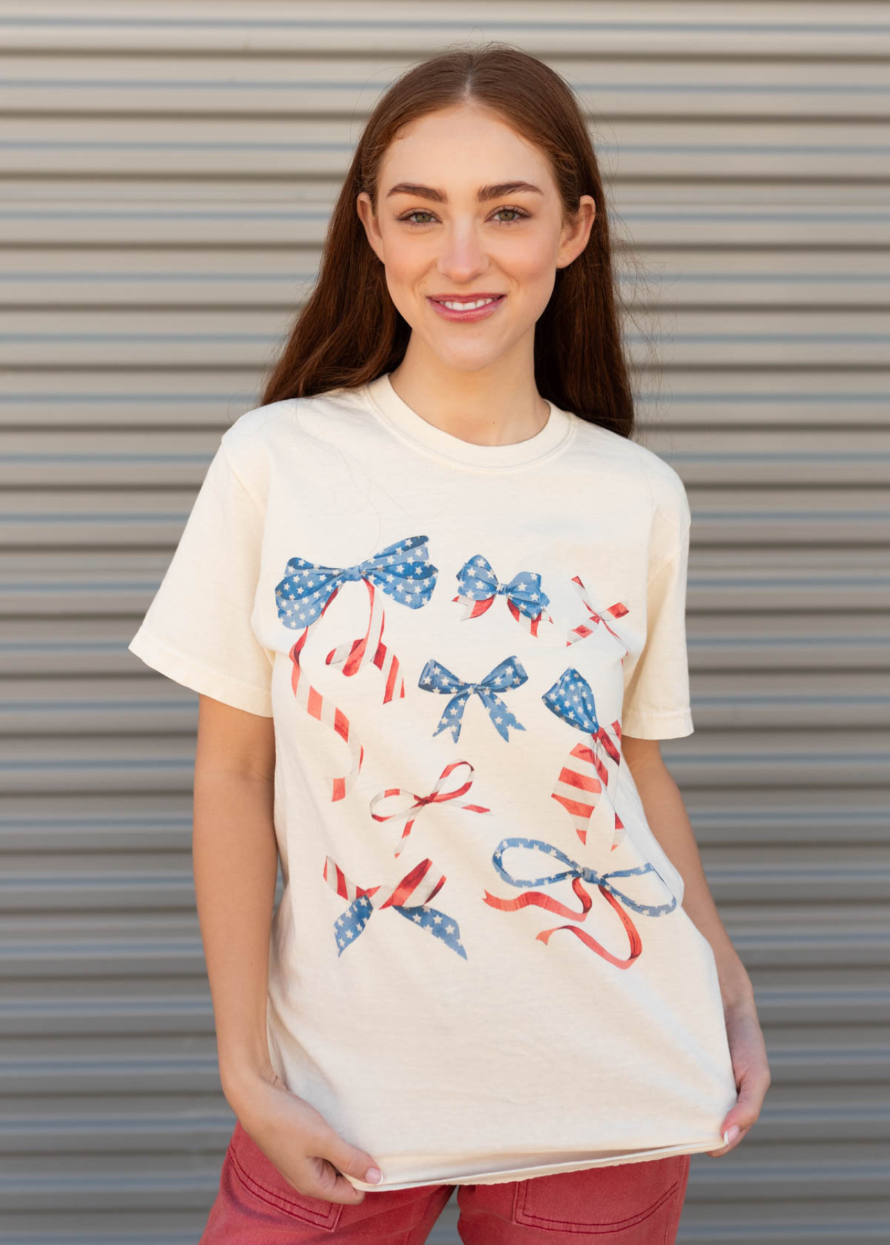 Roxanne American Bow Graphic Tee