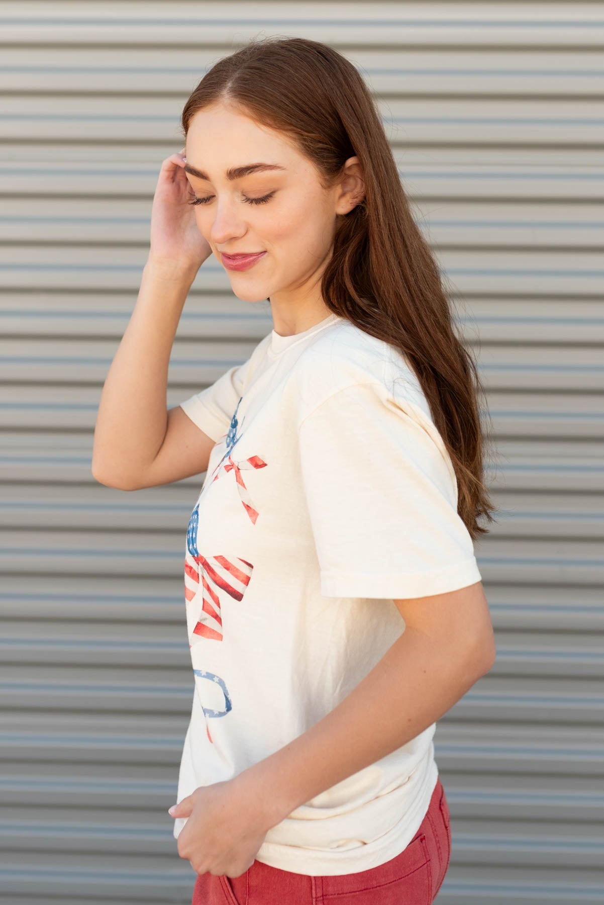 Roxanne American Bow Graphic Tee