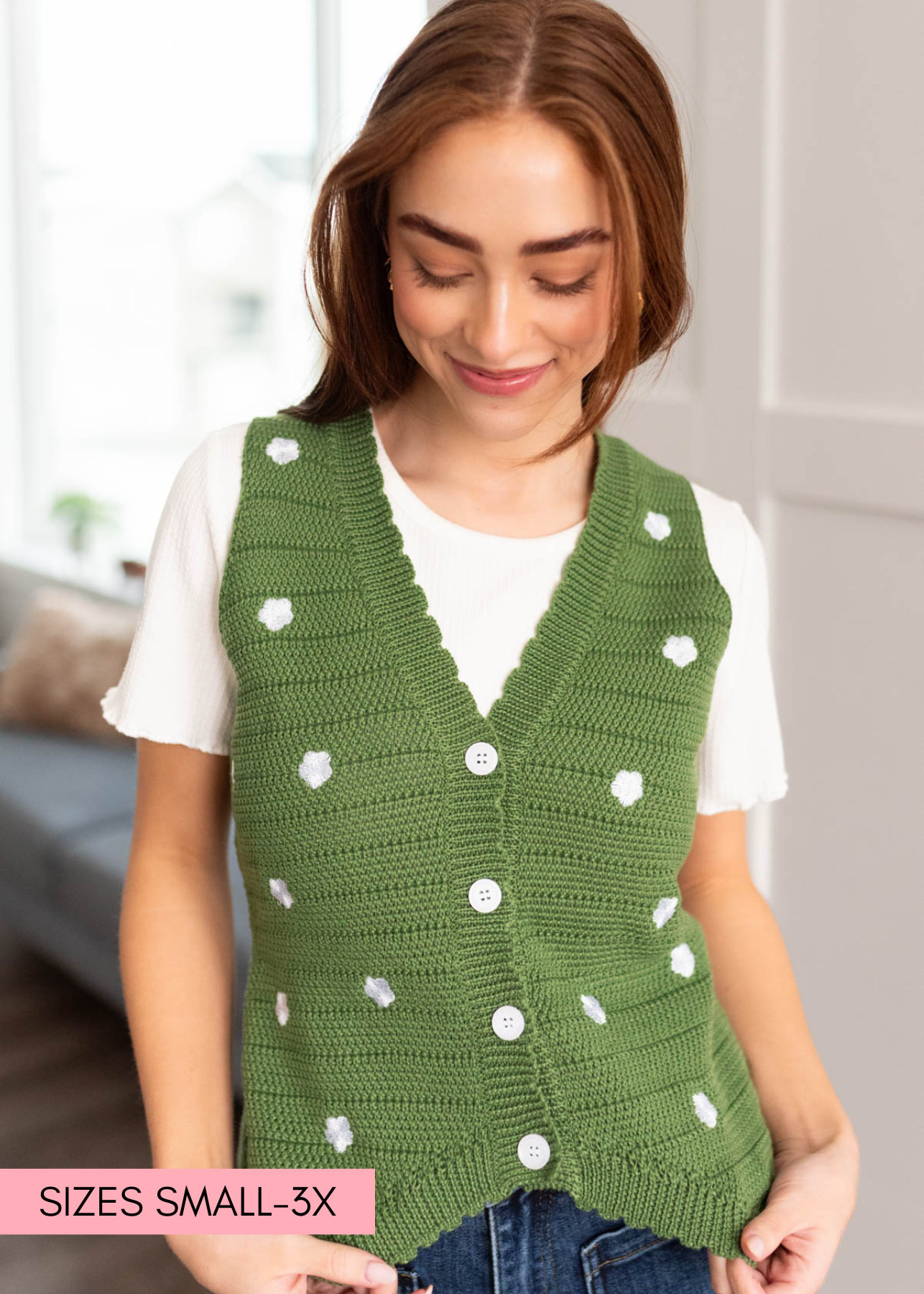 Rue Green Knitted Sweater