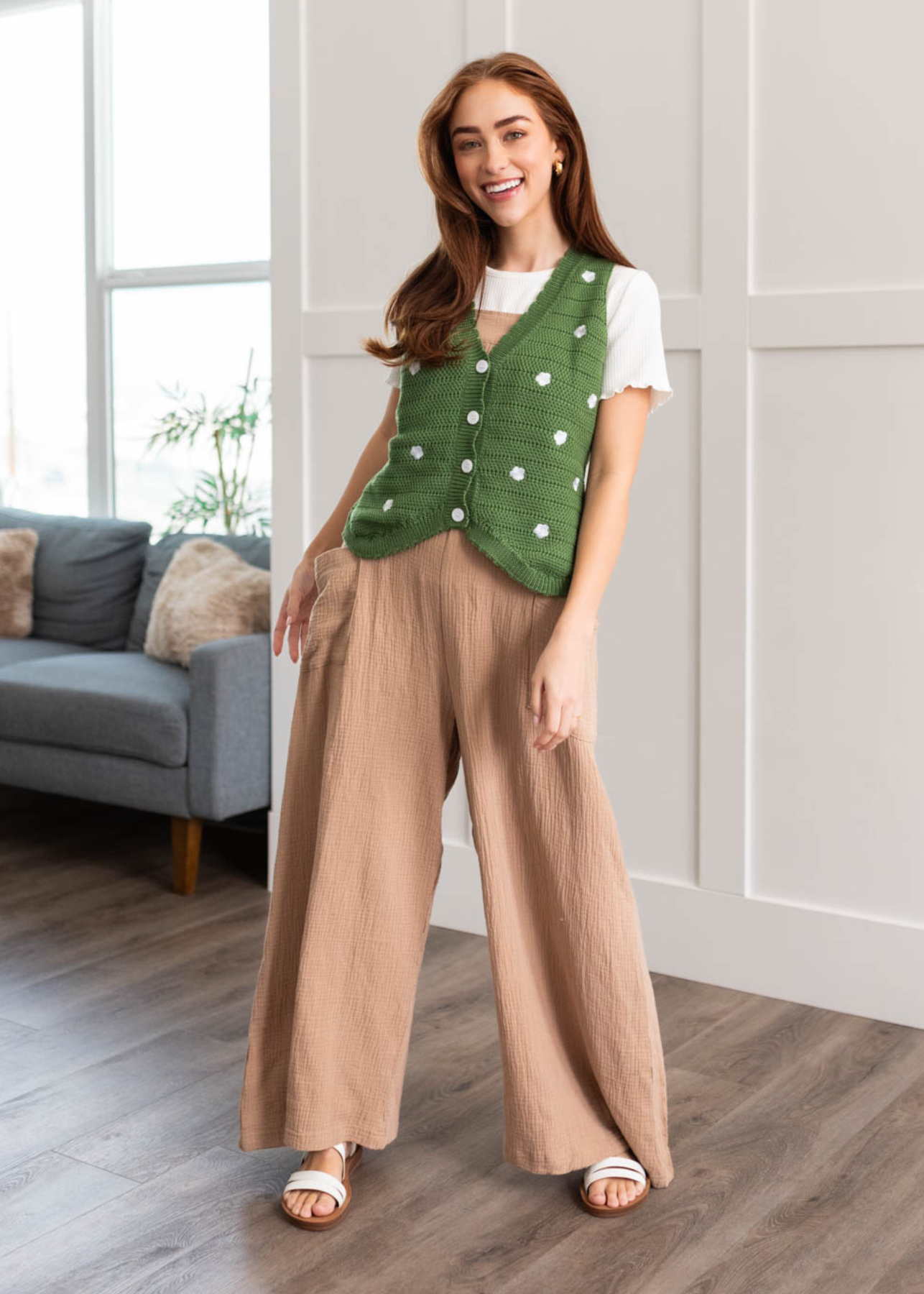 Rue Green Knitted Sweater