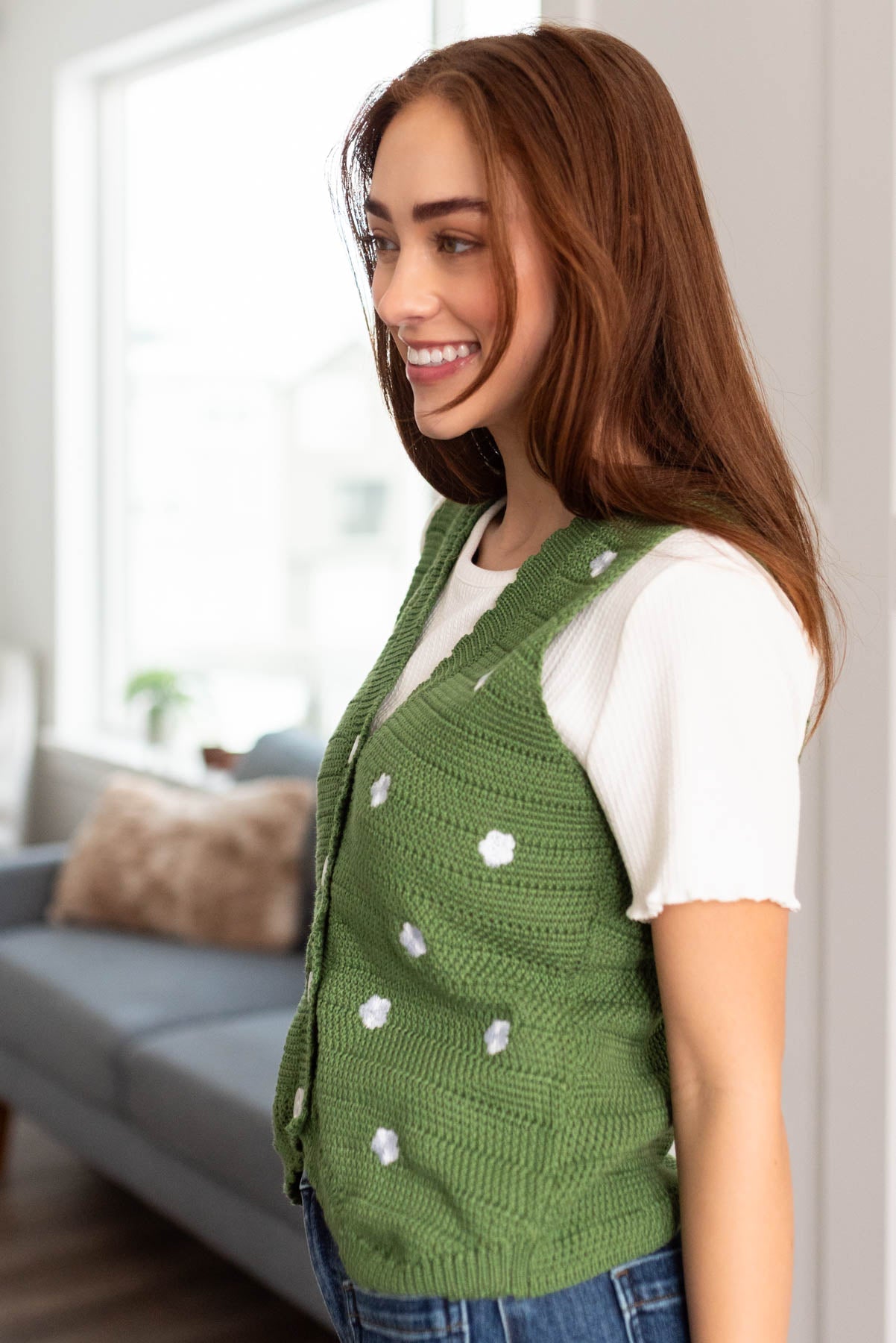 Rue Green Knitted Sweater