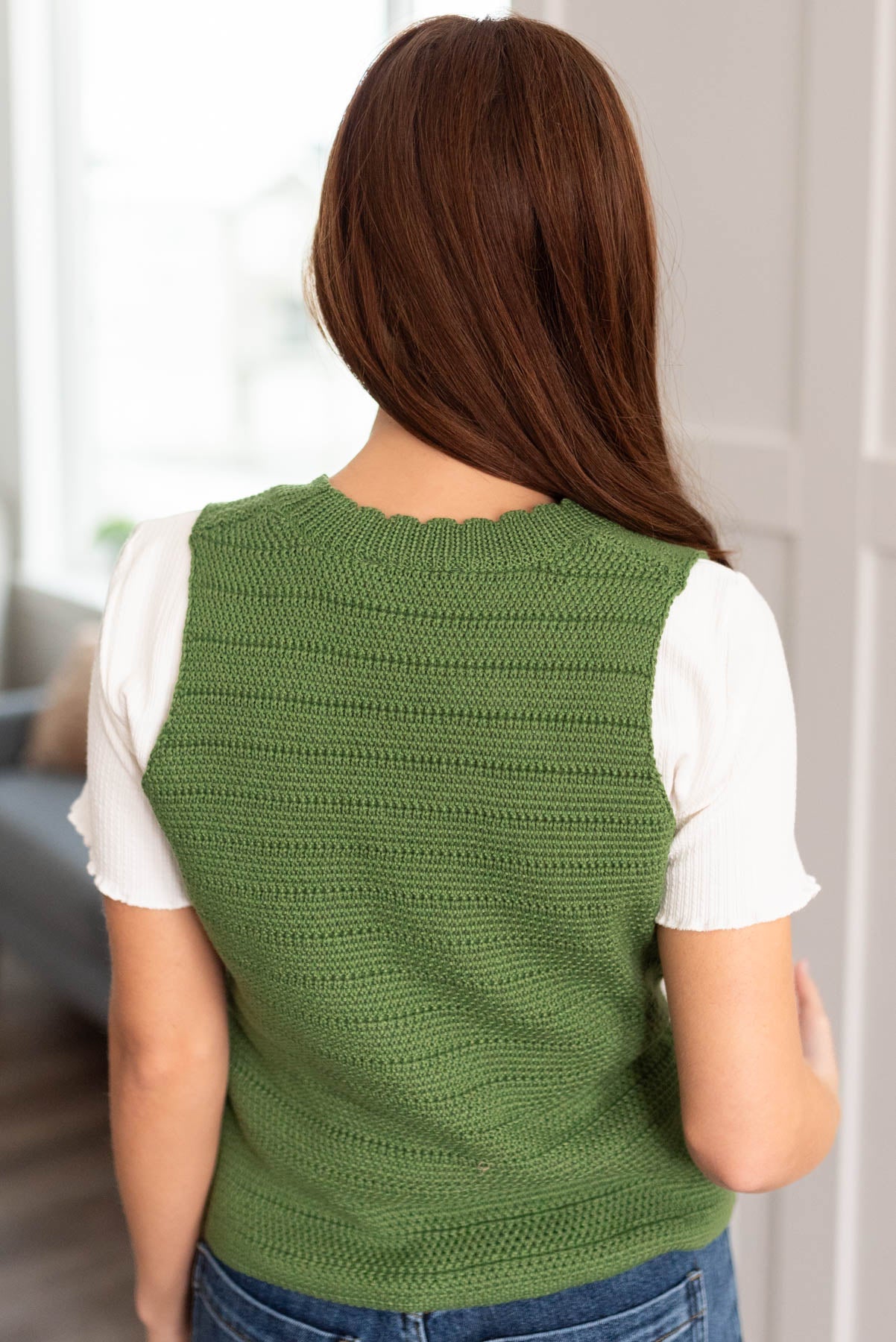 Rue Green Knitted Sweater