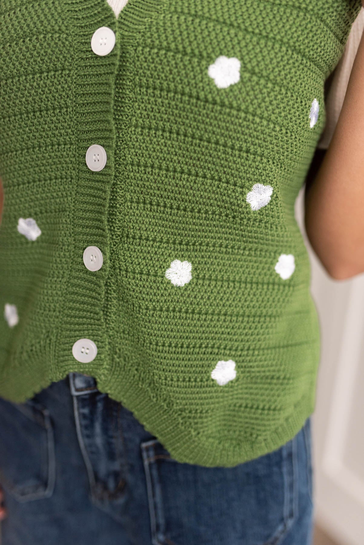Rue Green Knitted Sweater