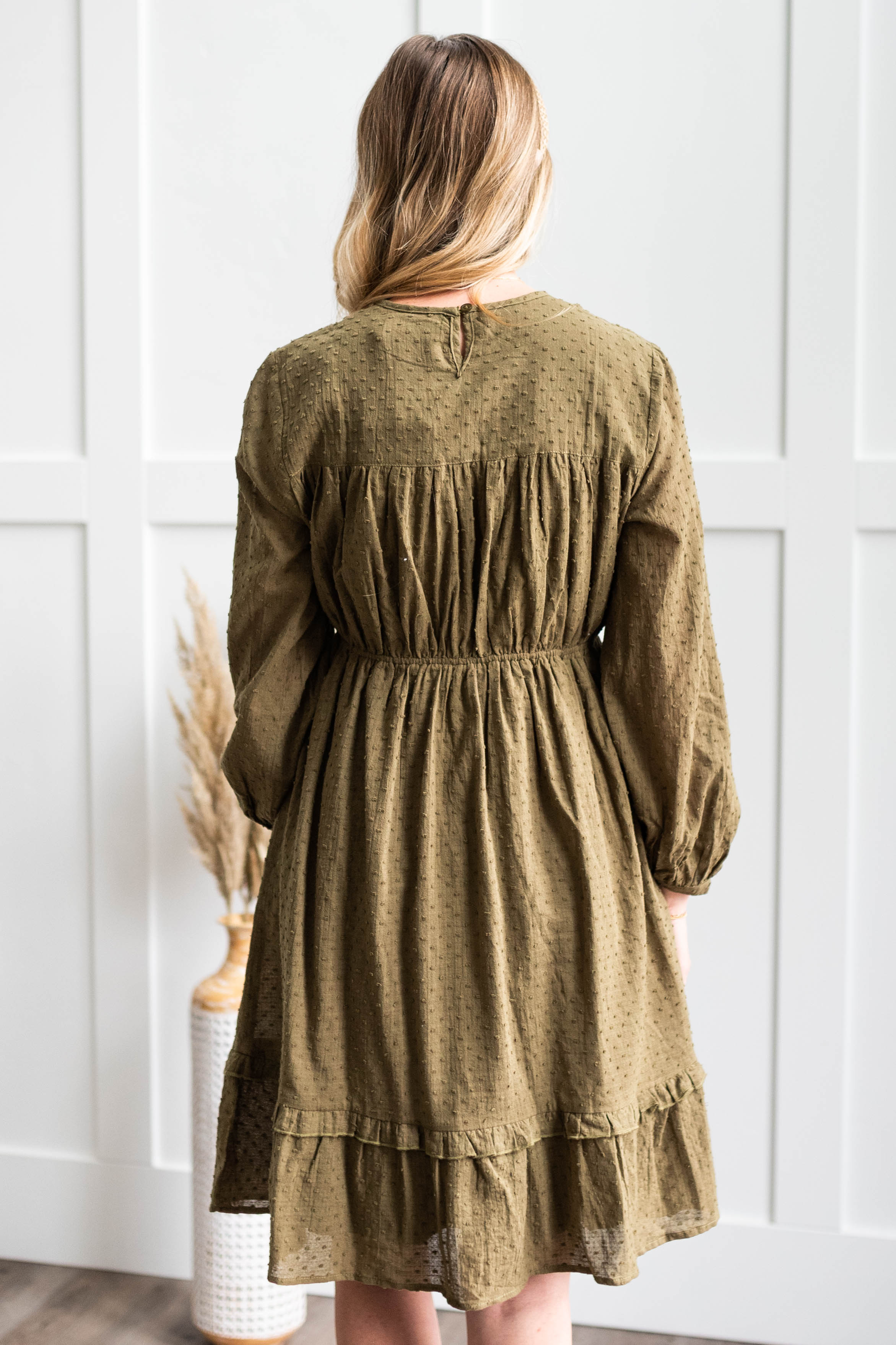 Safiya Olive Dress