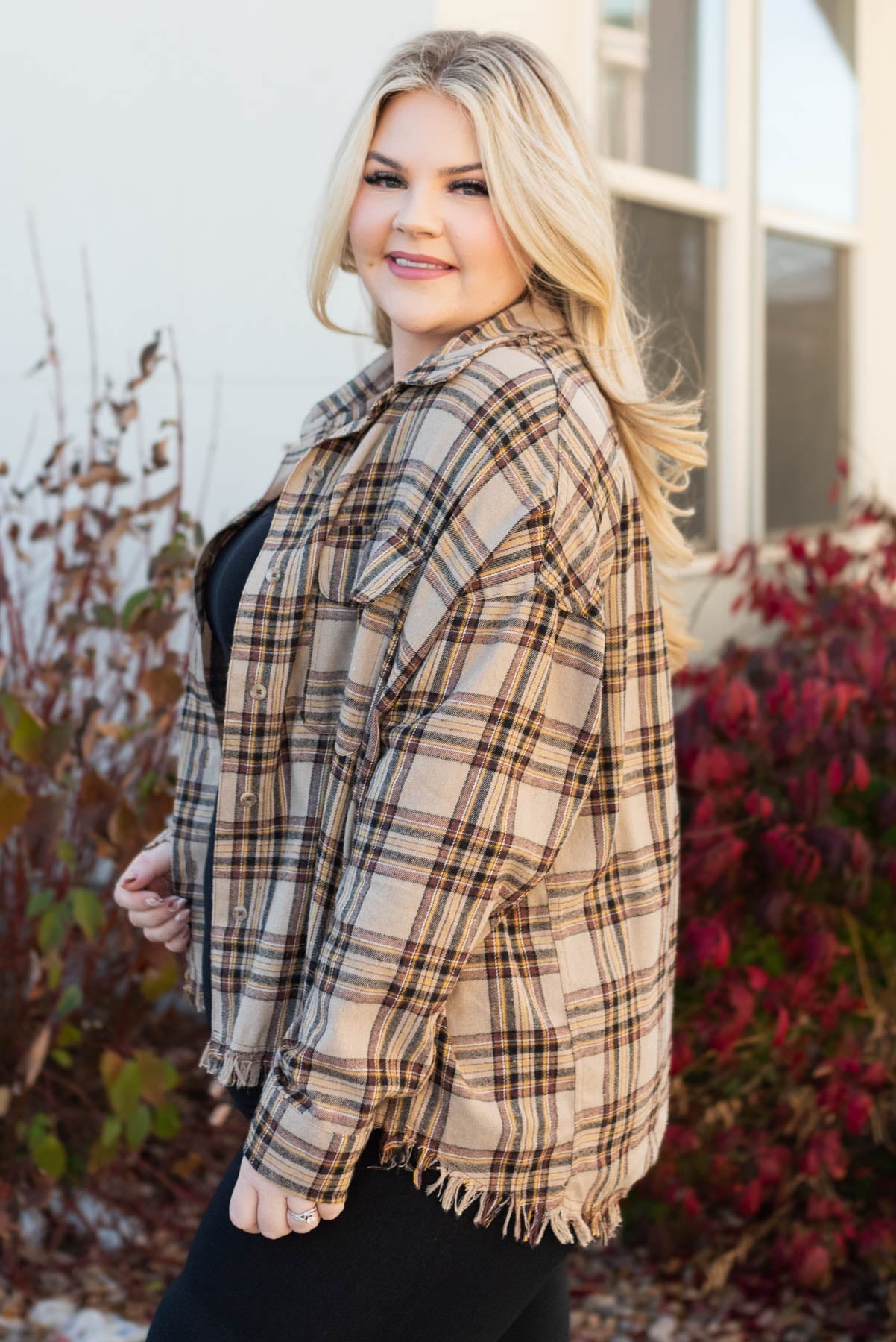 Sammy Plaid Button Down Top