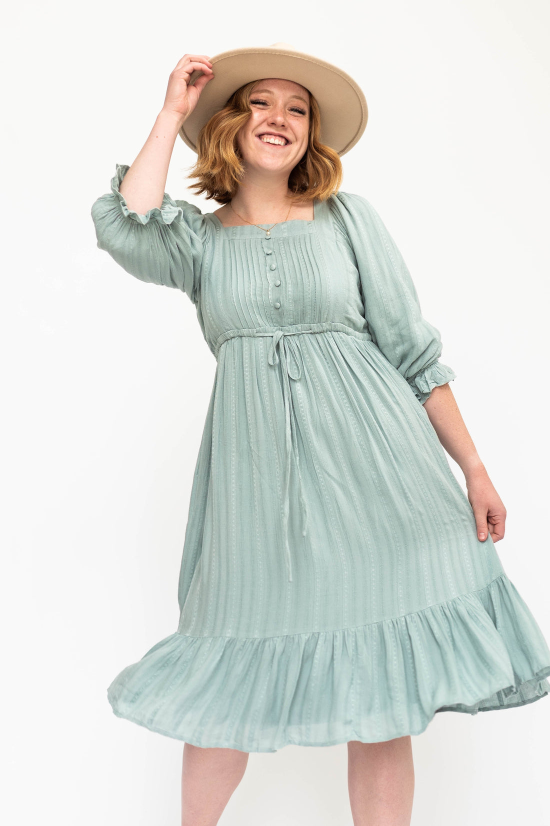 Sara Vintage Seafoam Dress