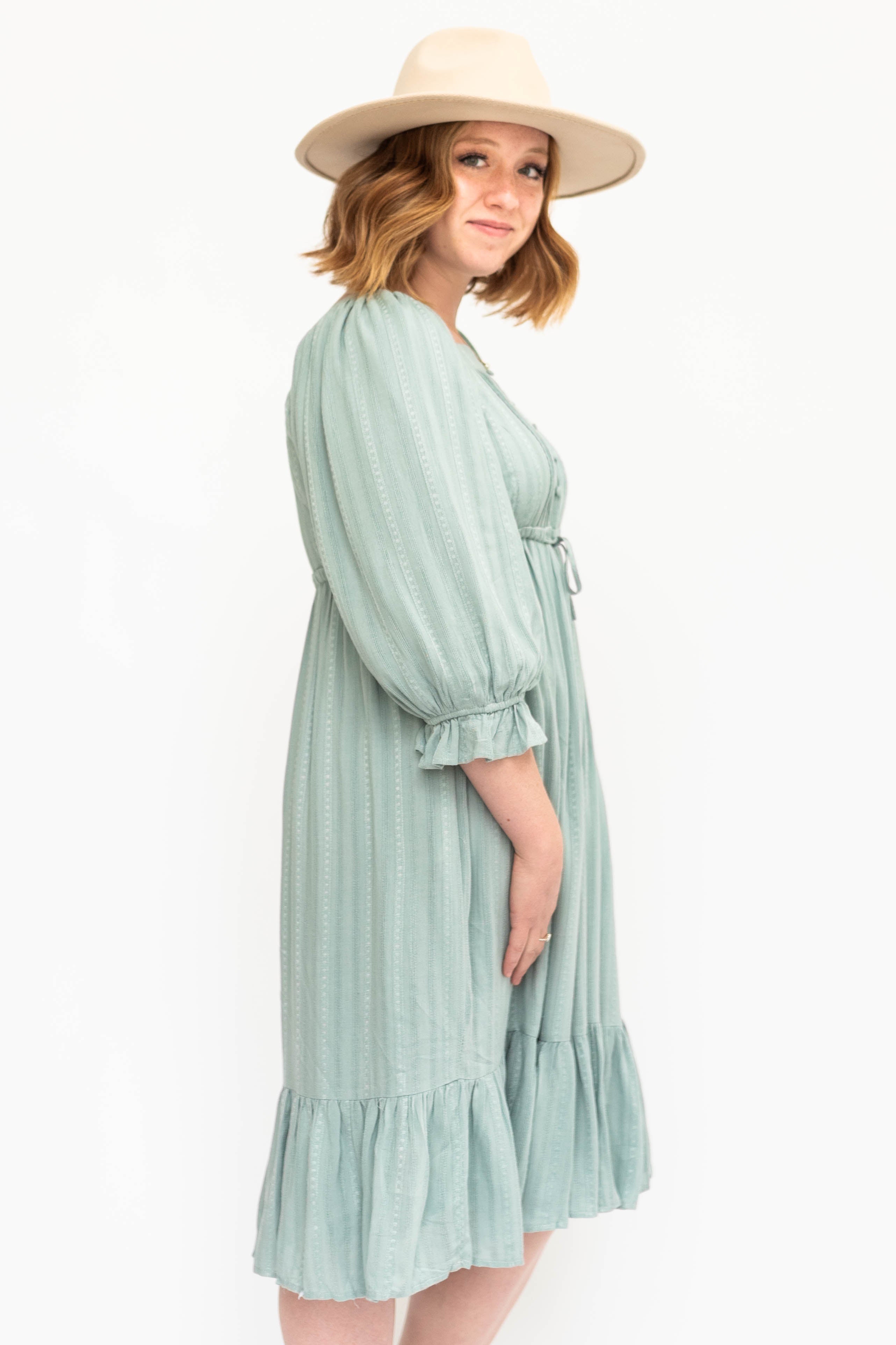 Sara Vintage Seafoam Dress