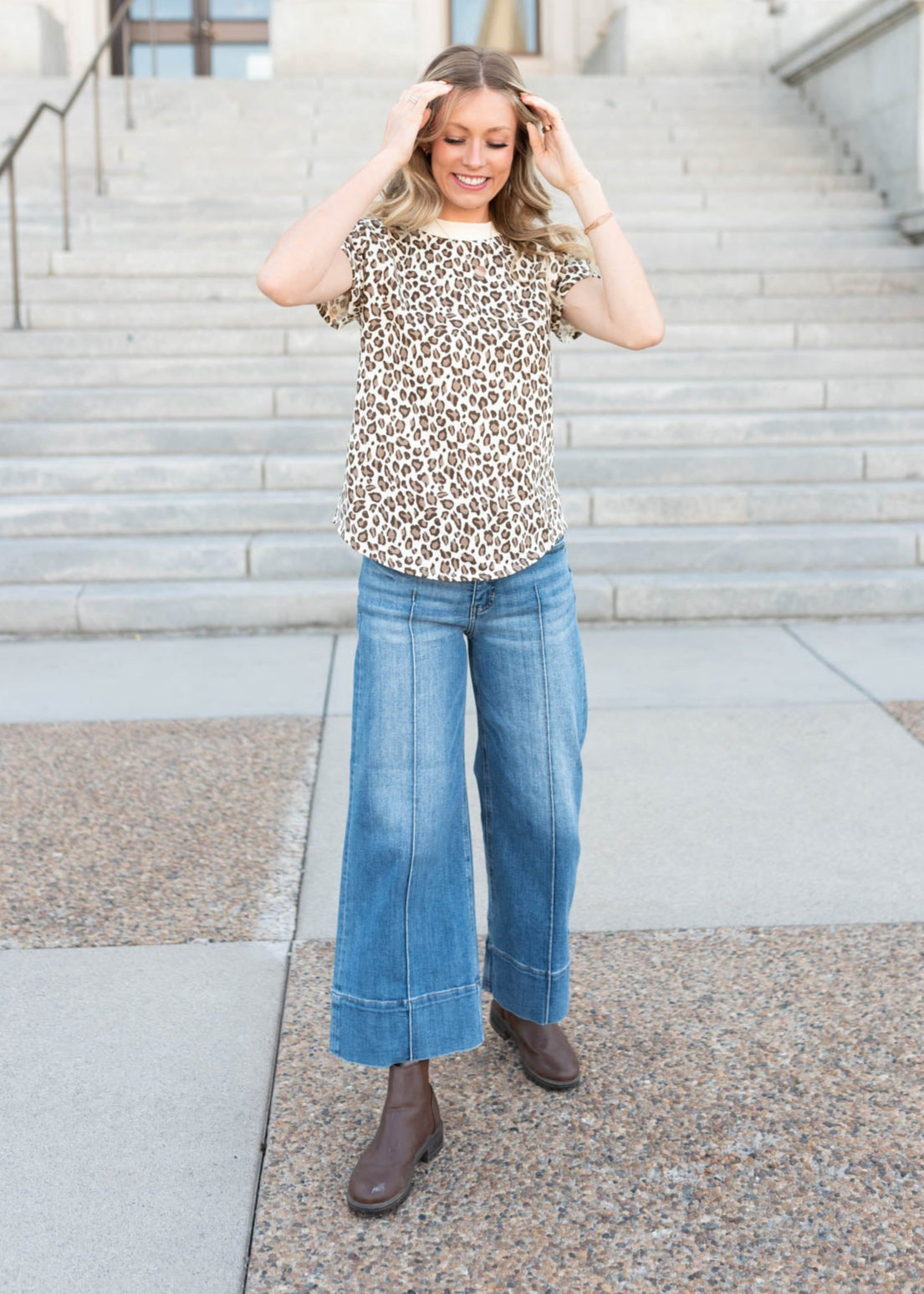 Selena Leopard Print Top