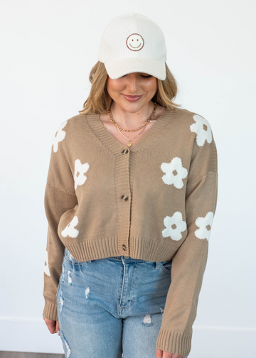Shanna Khaki Cardigan