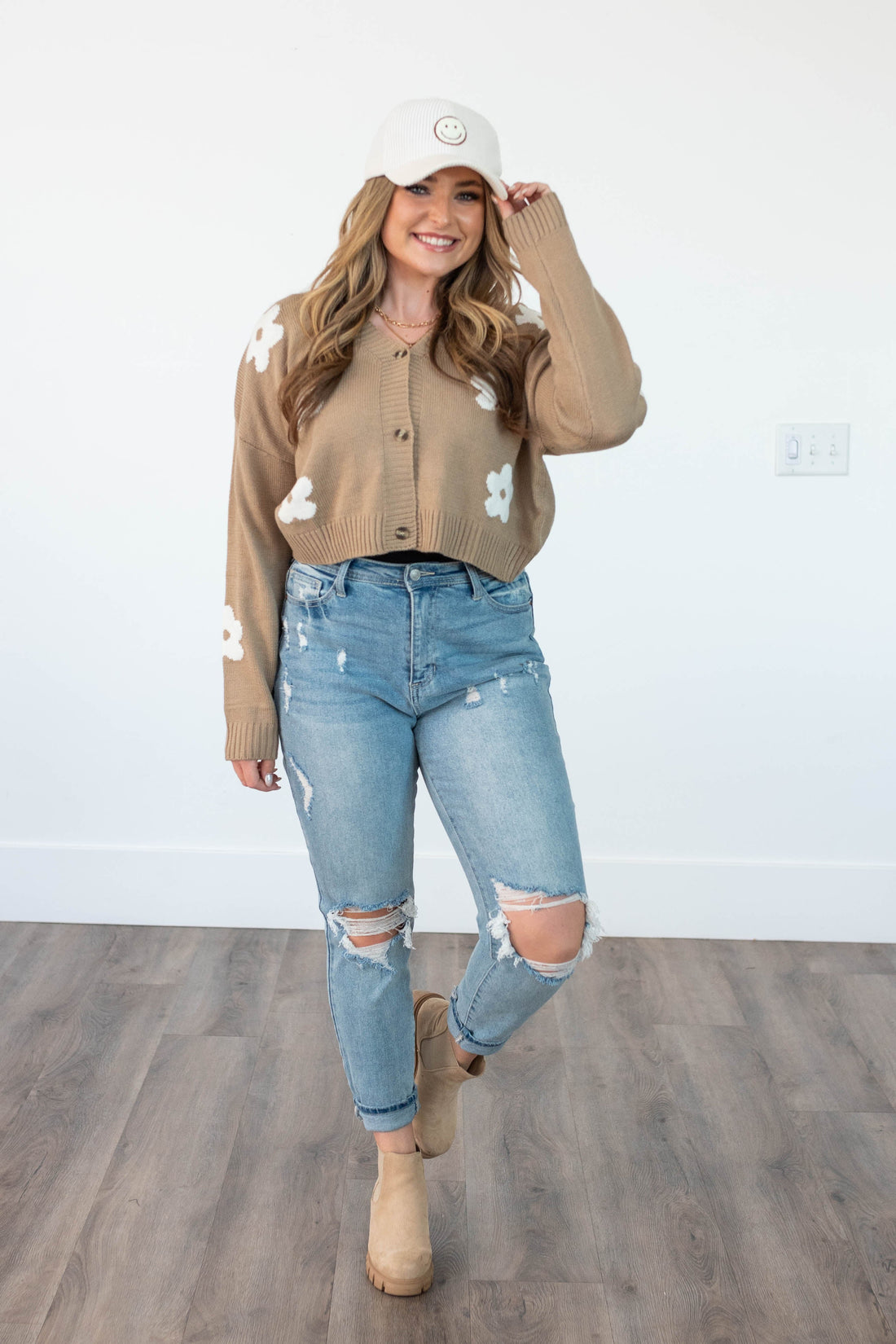 Shanna Khaki Cardigan