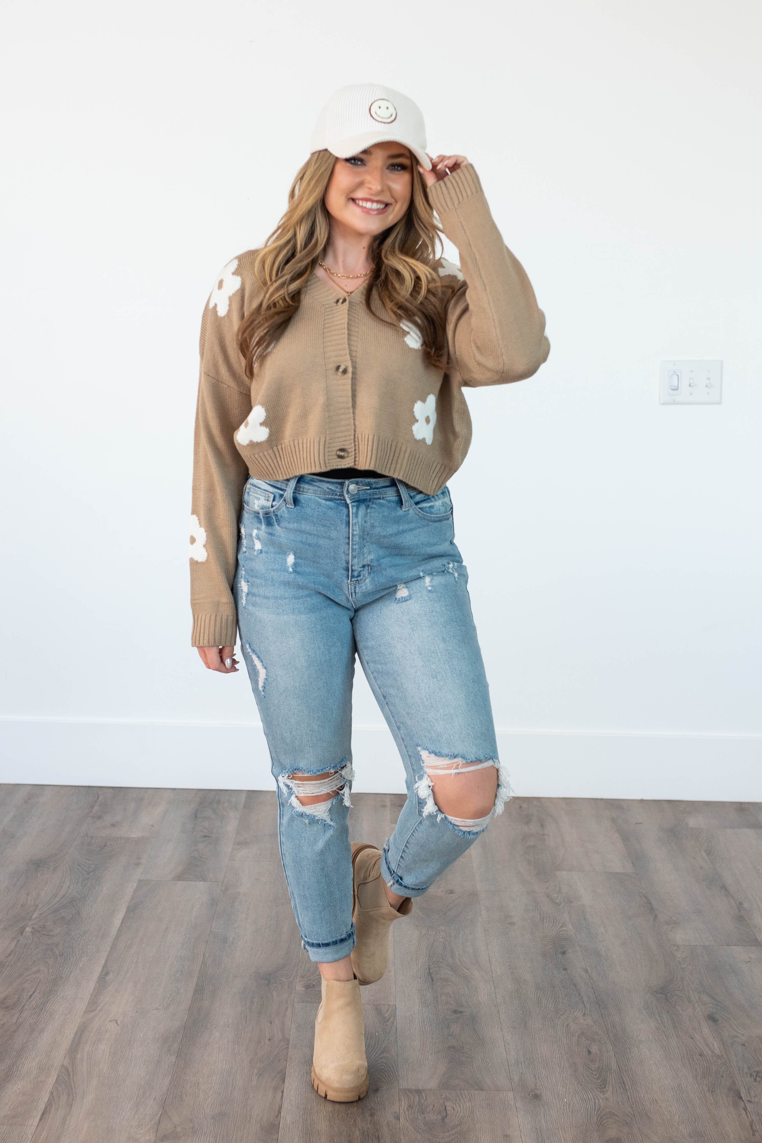 Shanna Khaki Cardigan