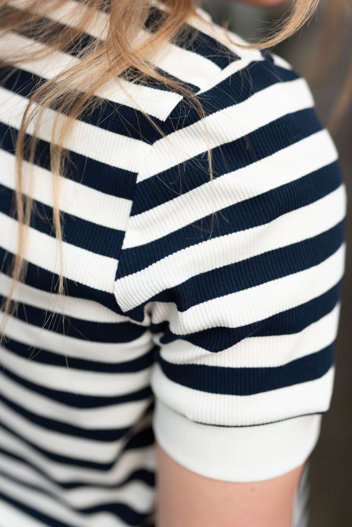 Shantel Navy Stripe Top