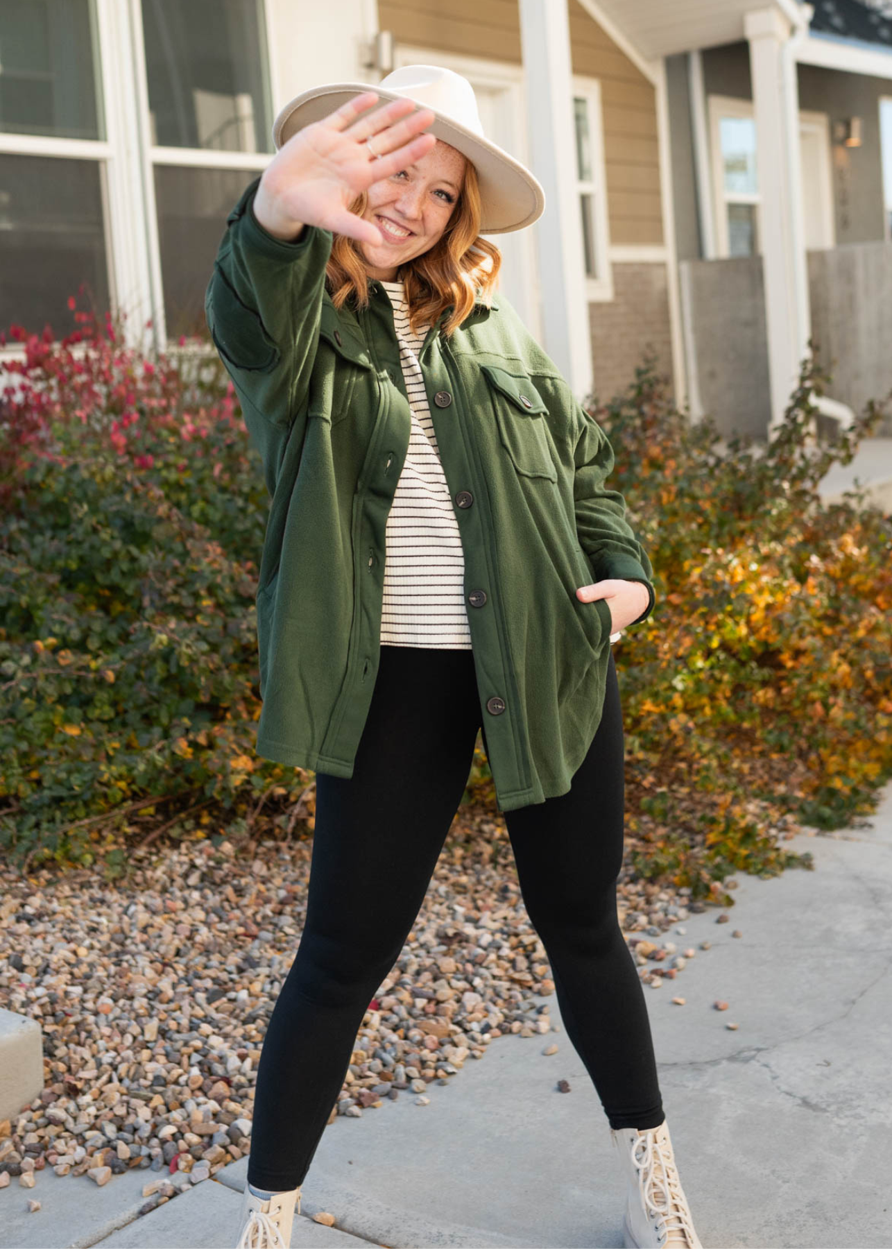Shauna Army Green Shacket