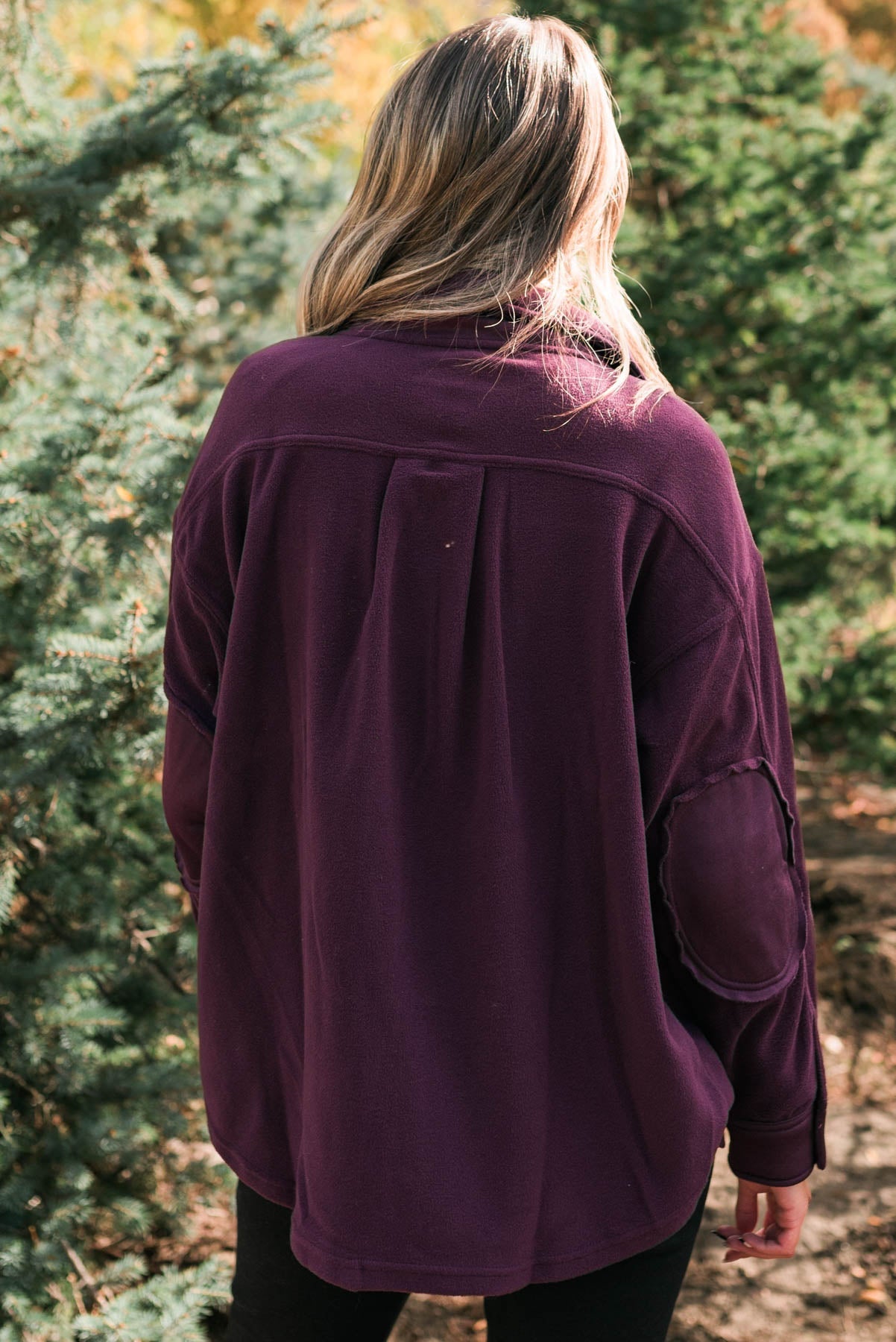 Shauna Dark Plum Shacket