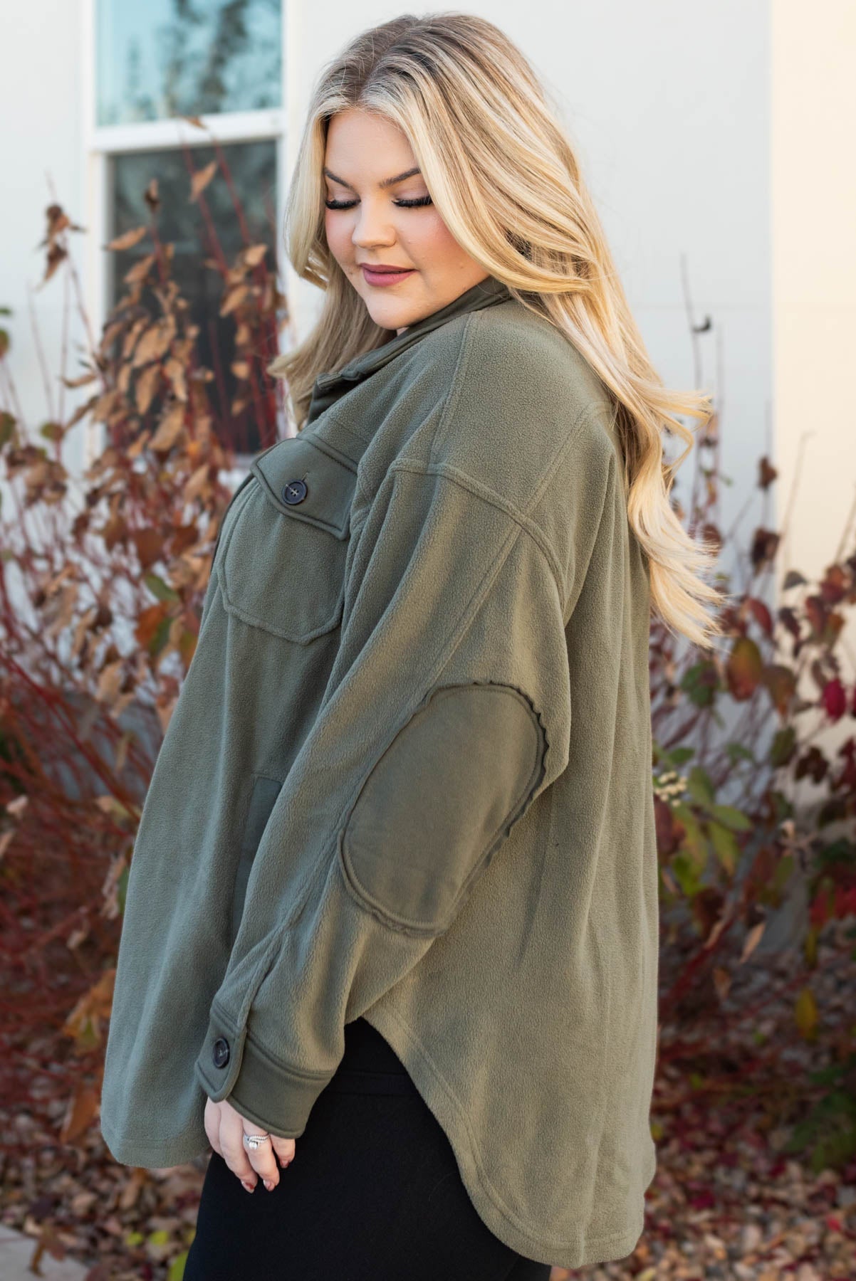Shauna Light Olive Shacket