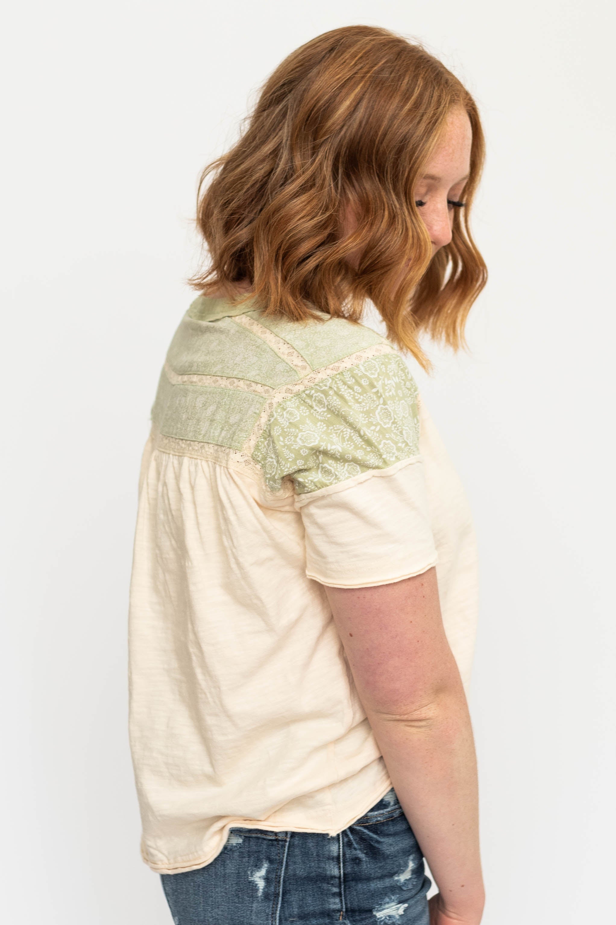 Sheila Green Tea Top