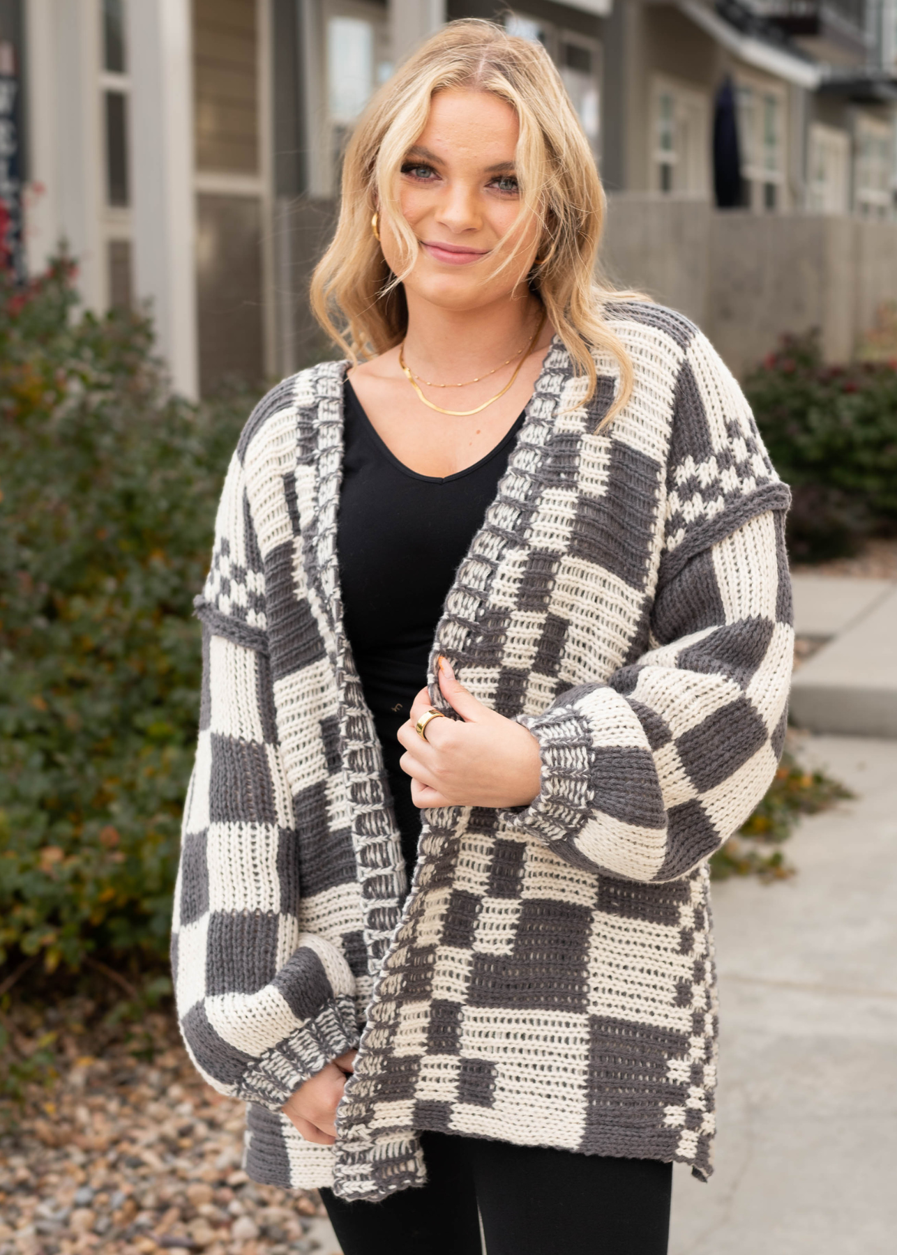 Sherri Charcoal Cardigan