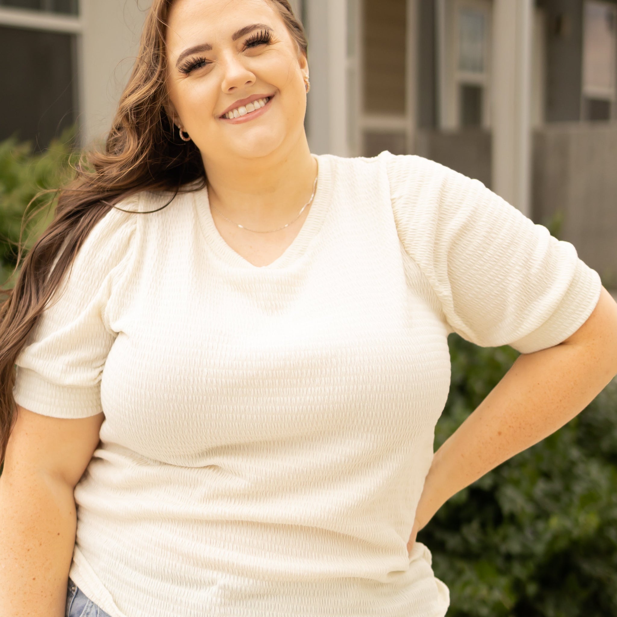 Shyla Cream Top