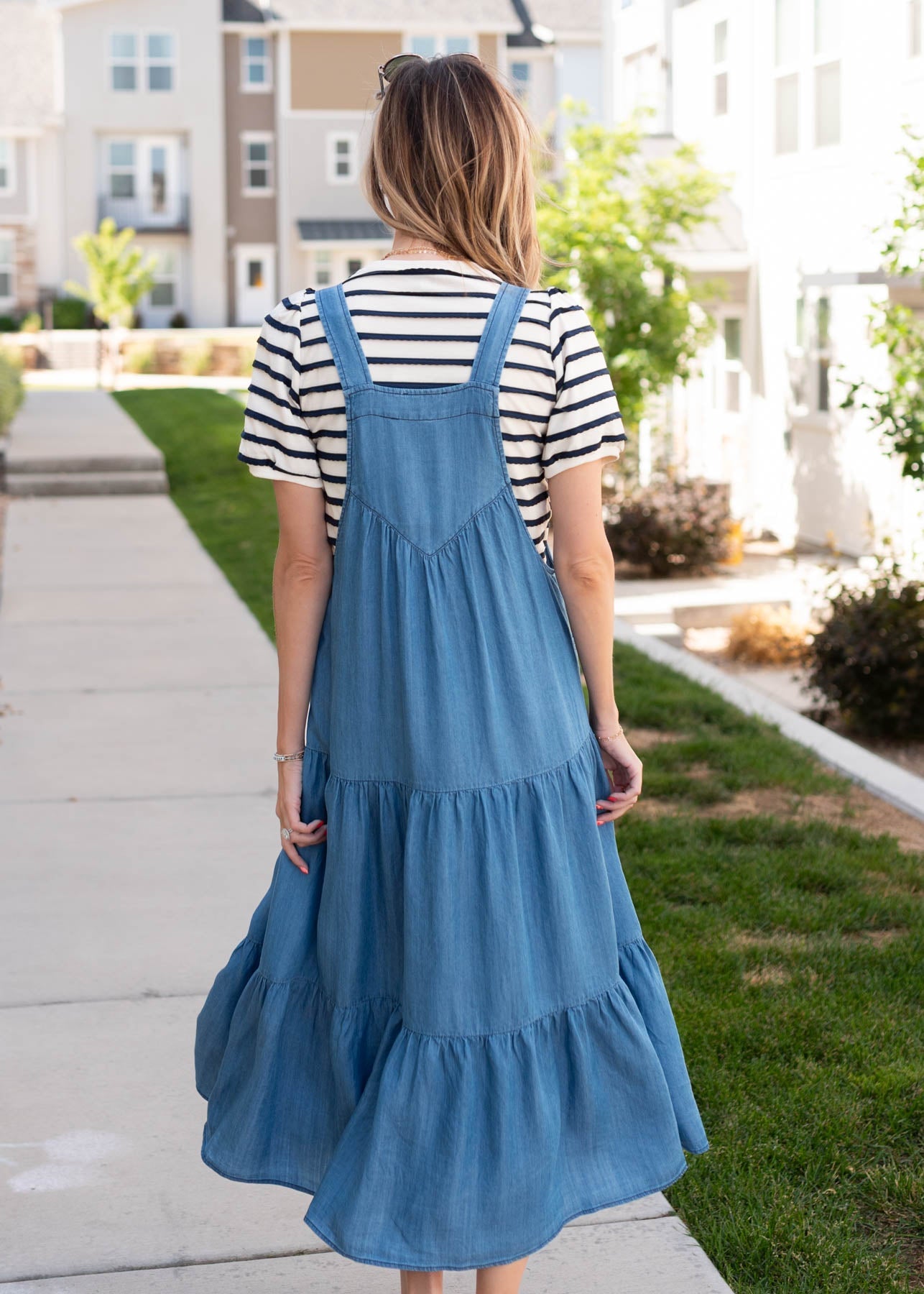 Sierra Chambray Overall Dress