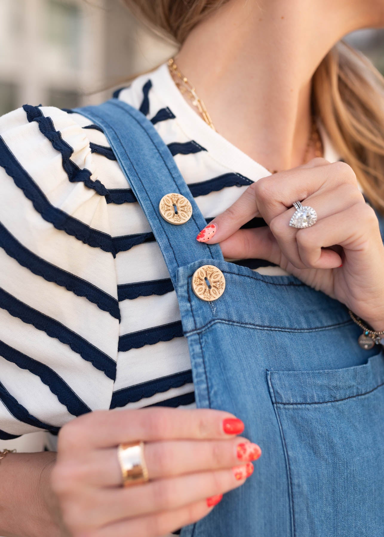 Sierra Chambray Overall Dress