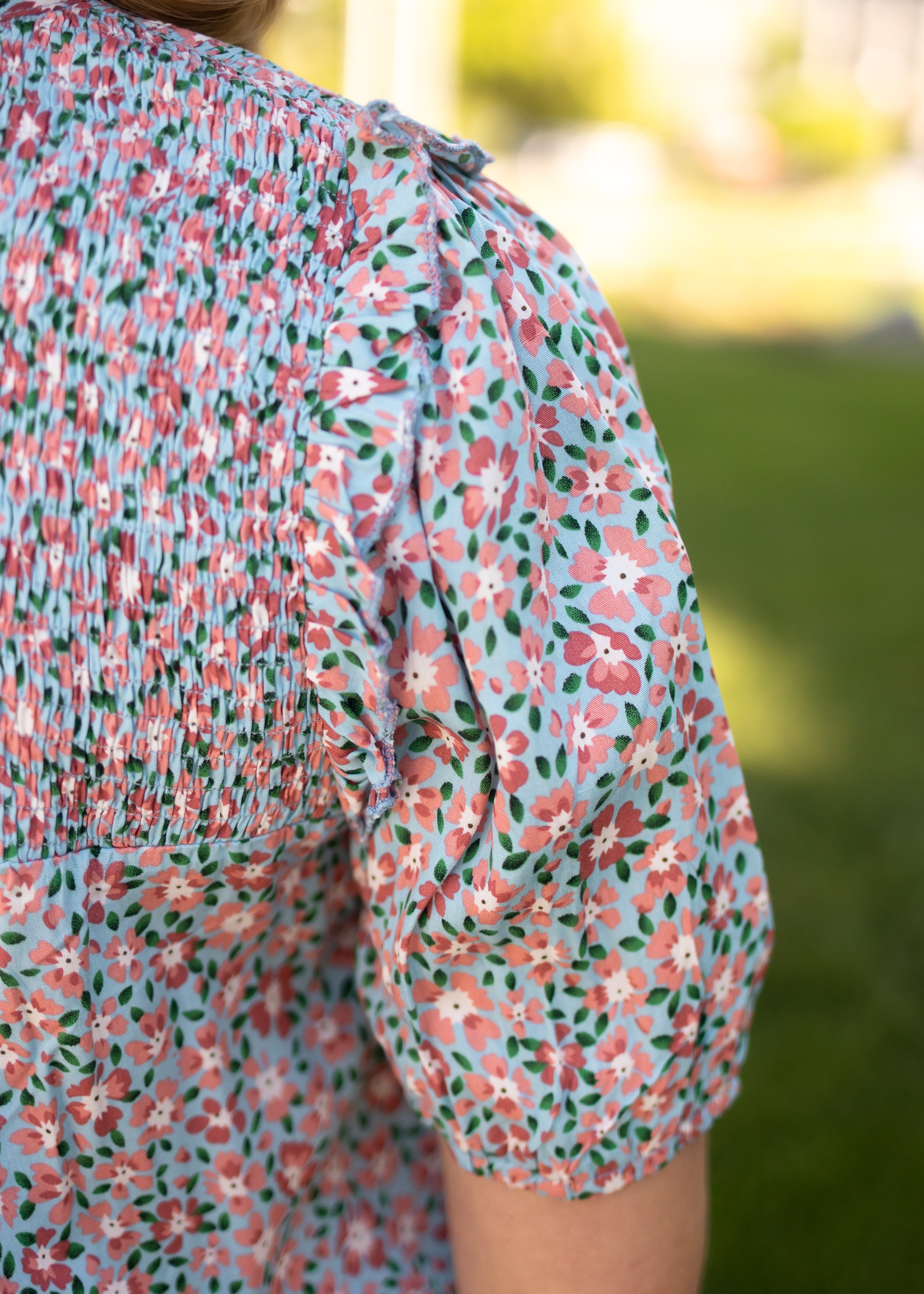 Silvia Blue Floral Top