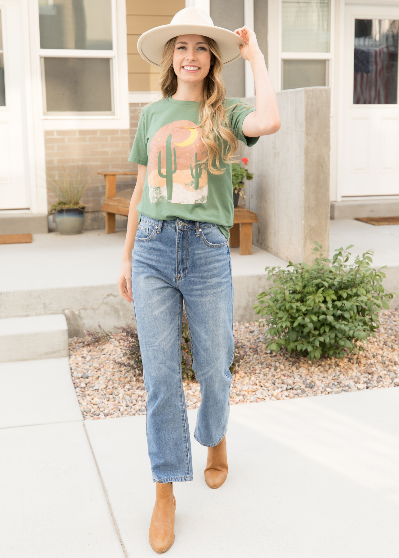 Millennium Medium Wash Straight Leg Jeans