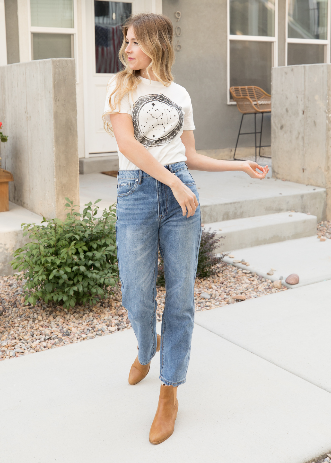 Millennium Medium Wash Straight Leg Jeans