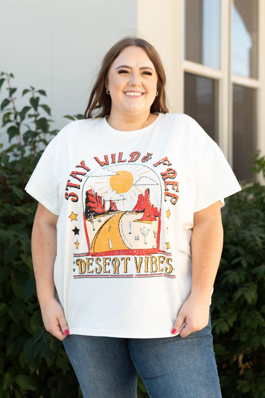 Stay Wild and Free Ivory Tee