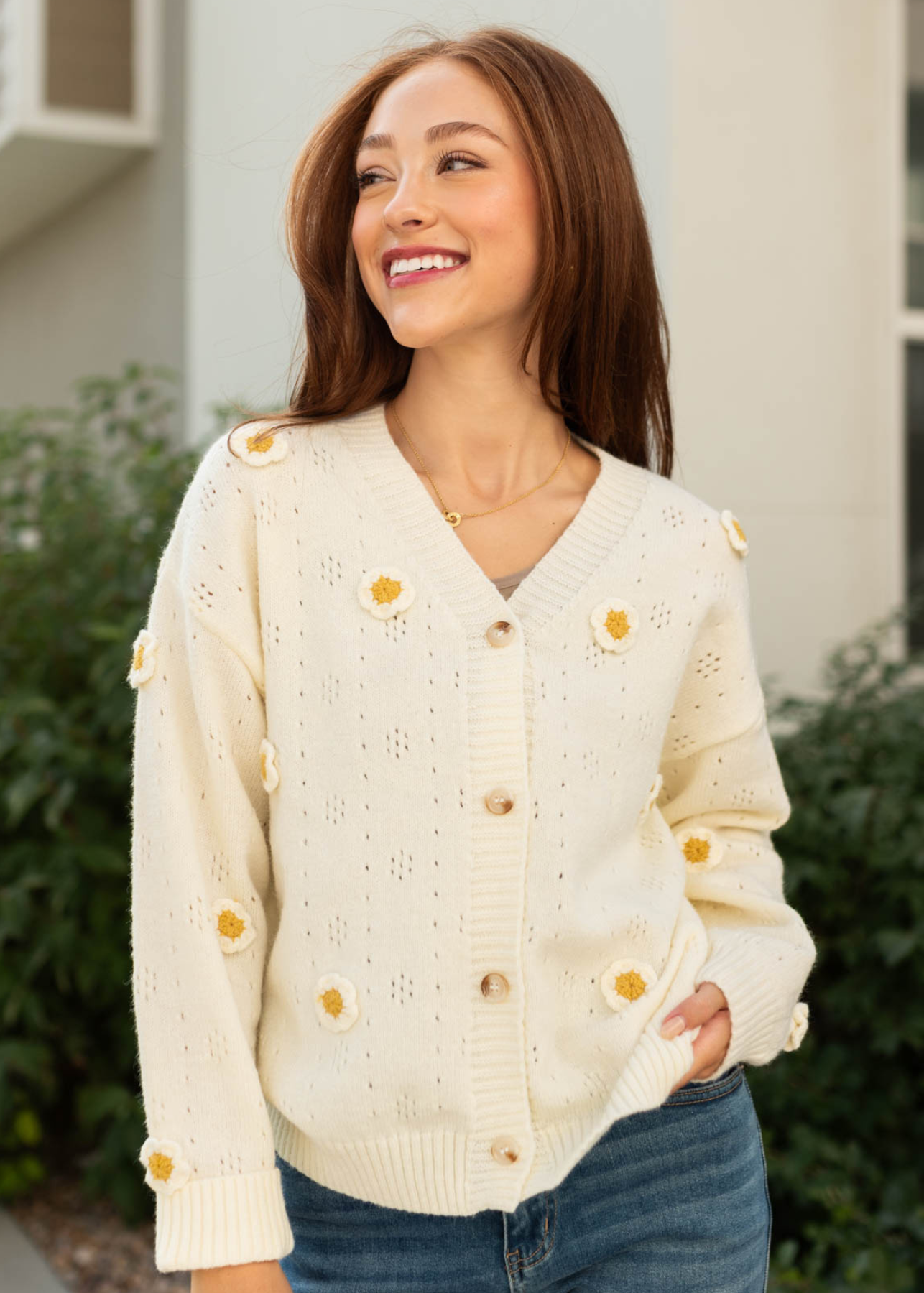 Tacey Ivory Cardigan