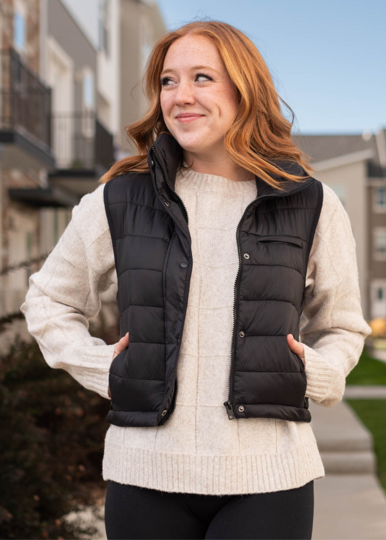 Taryn Black Vest