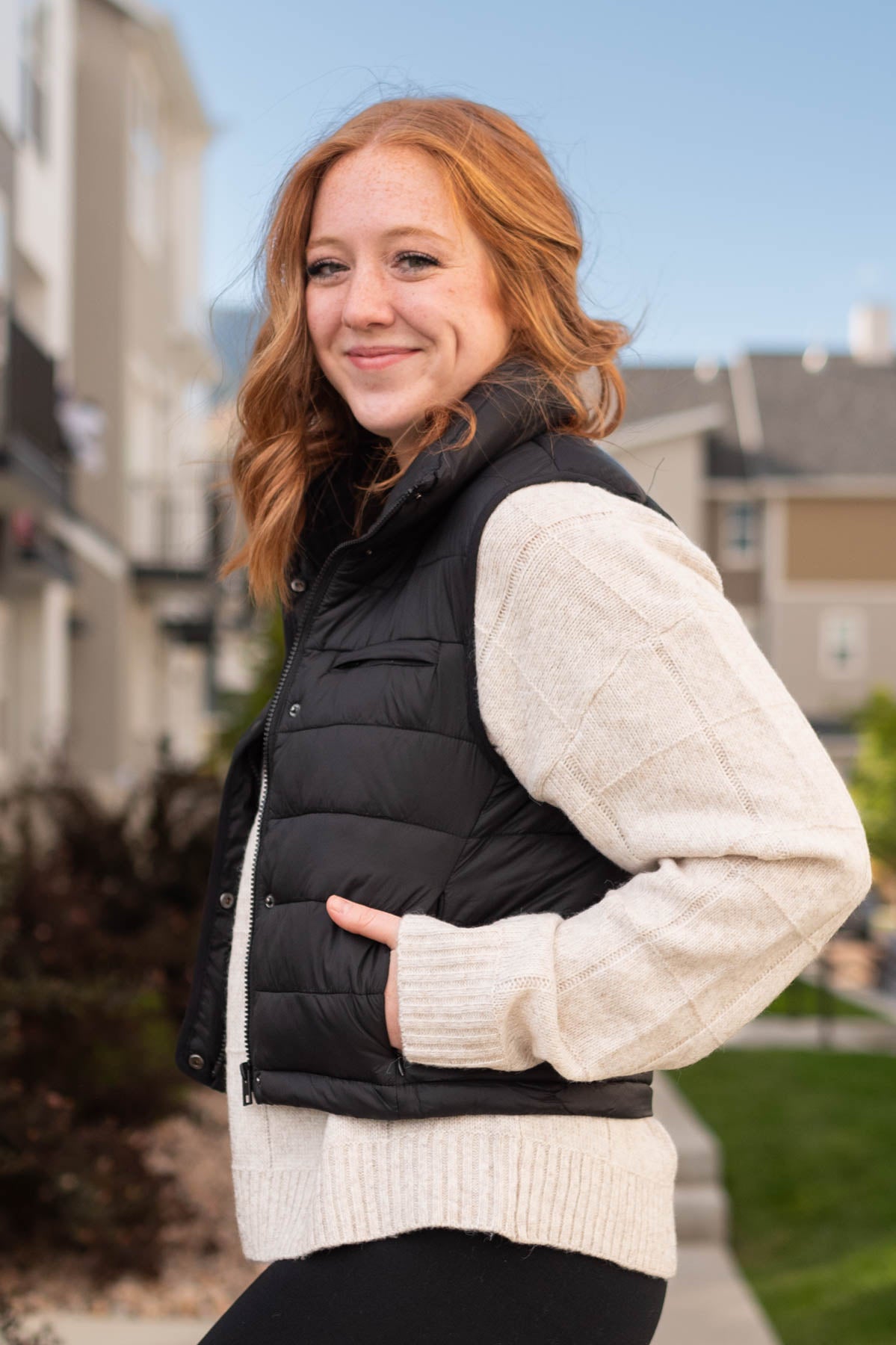 Taryn Black Vest