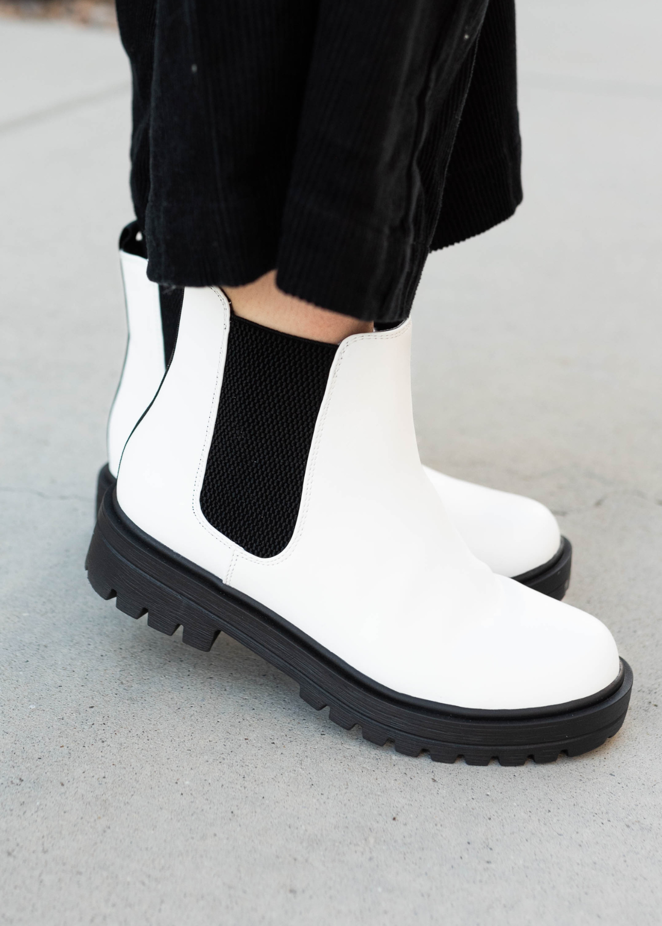Teri White Chelsea Boots