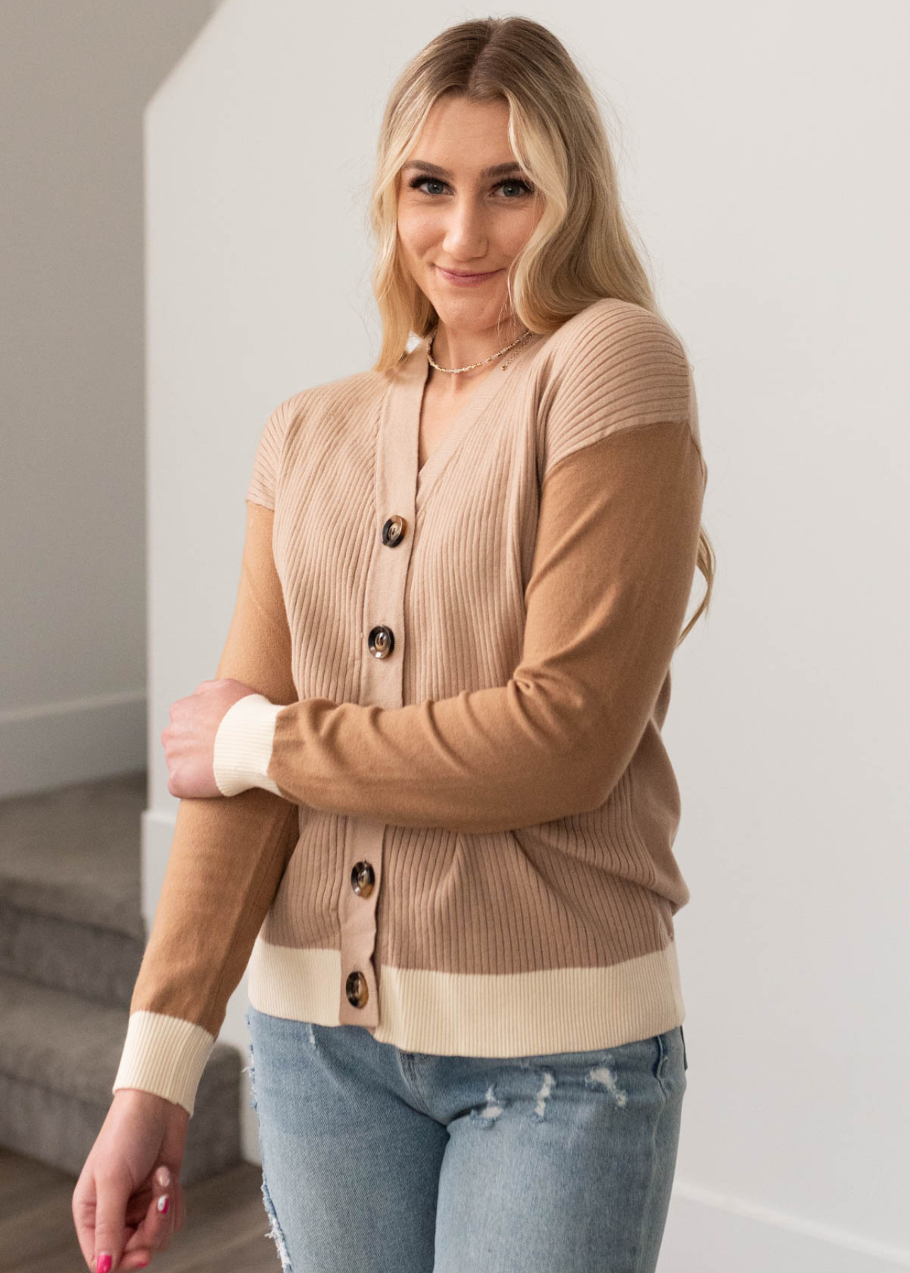 Tessa Taupe Cardigan