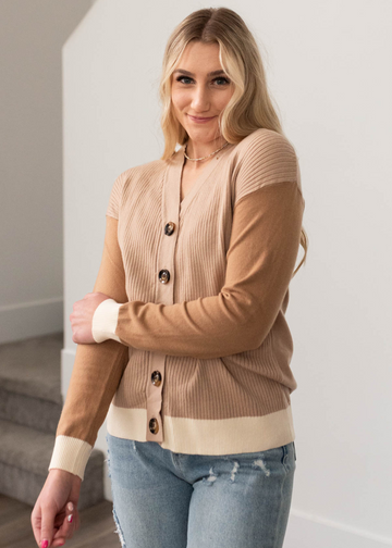Tessa Taupe Cardigan