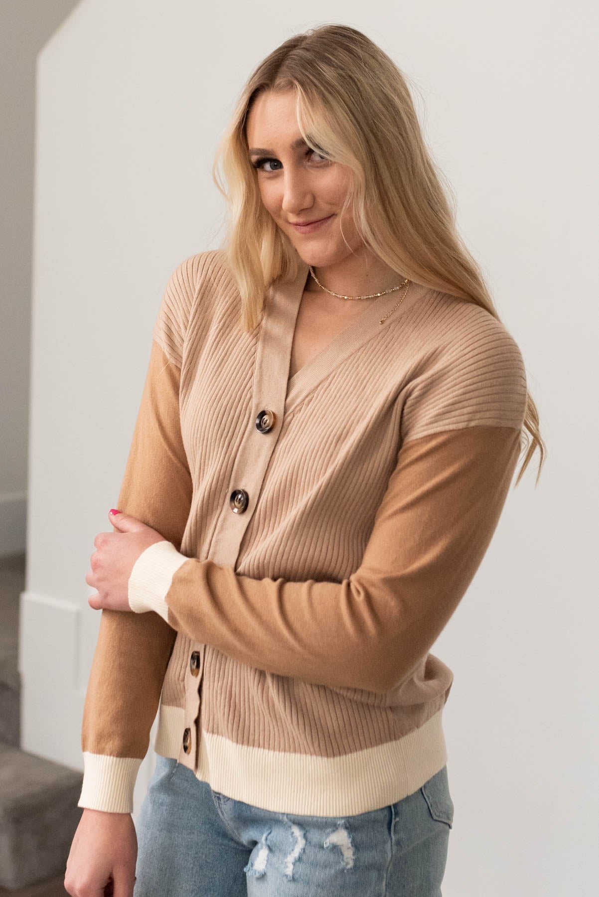 Tessa Taupe Cardigan