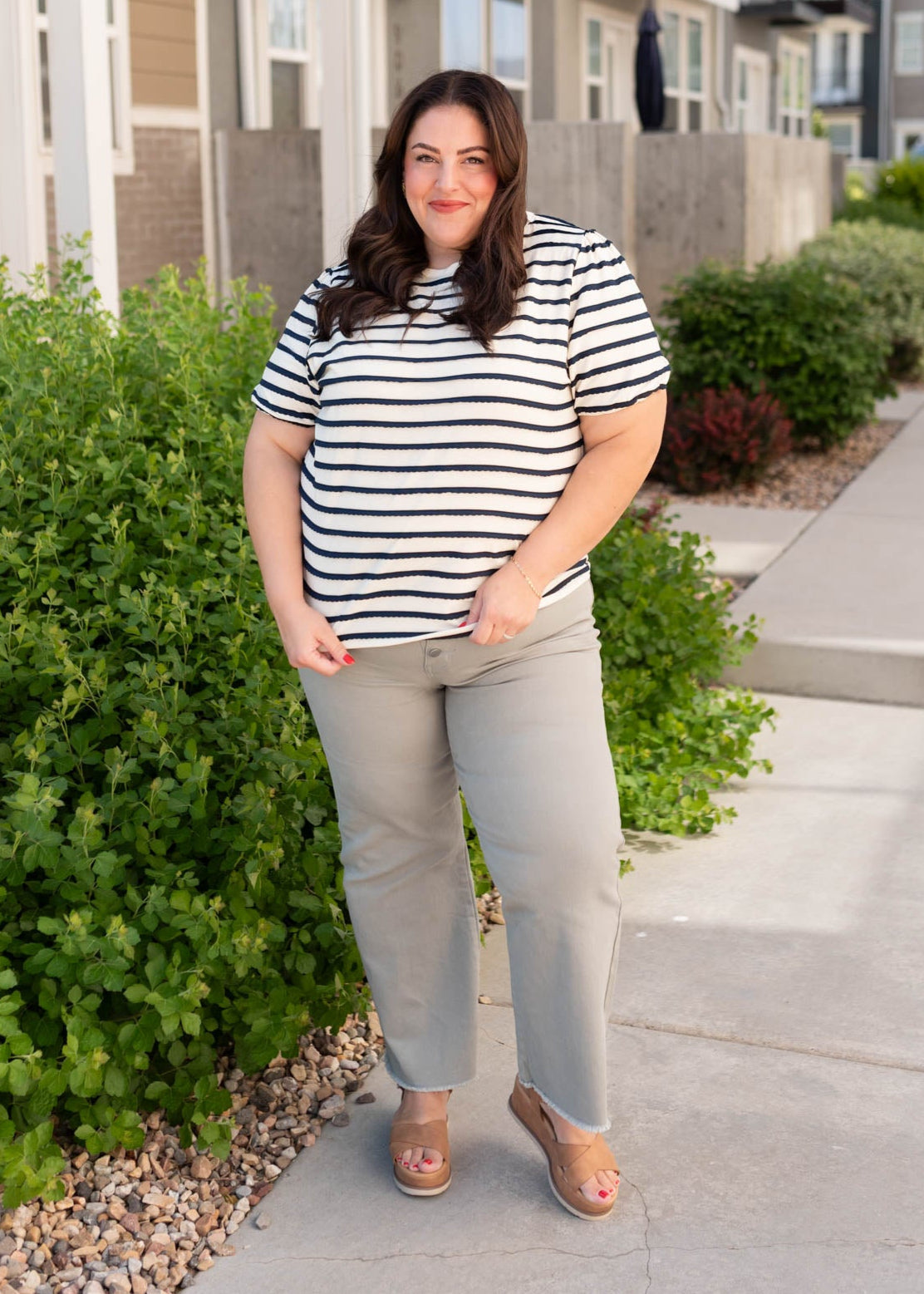 Thea Sage Wide Leg Pants