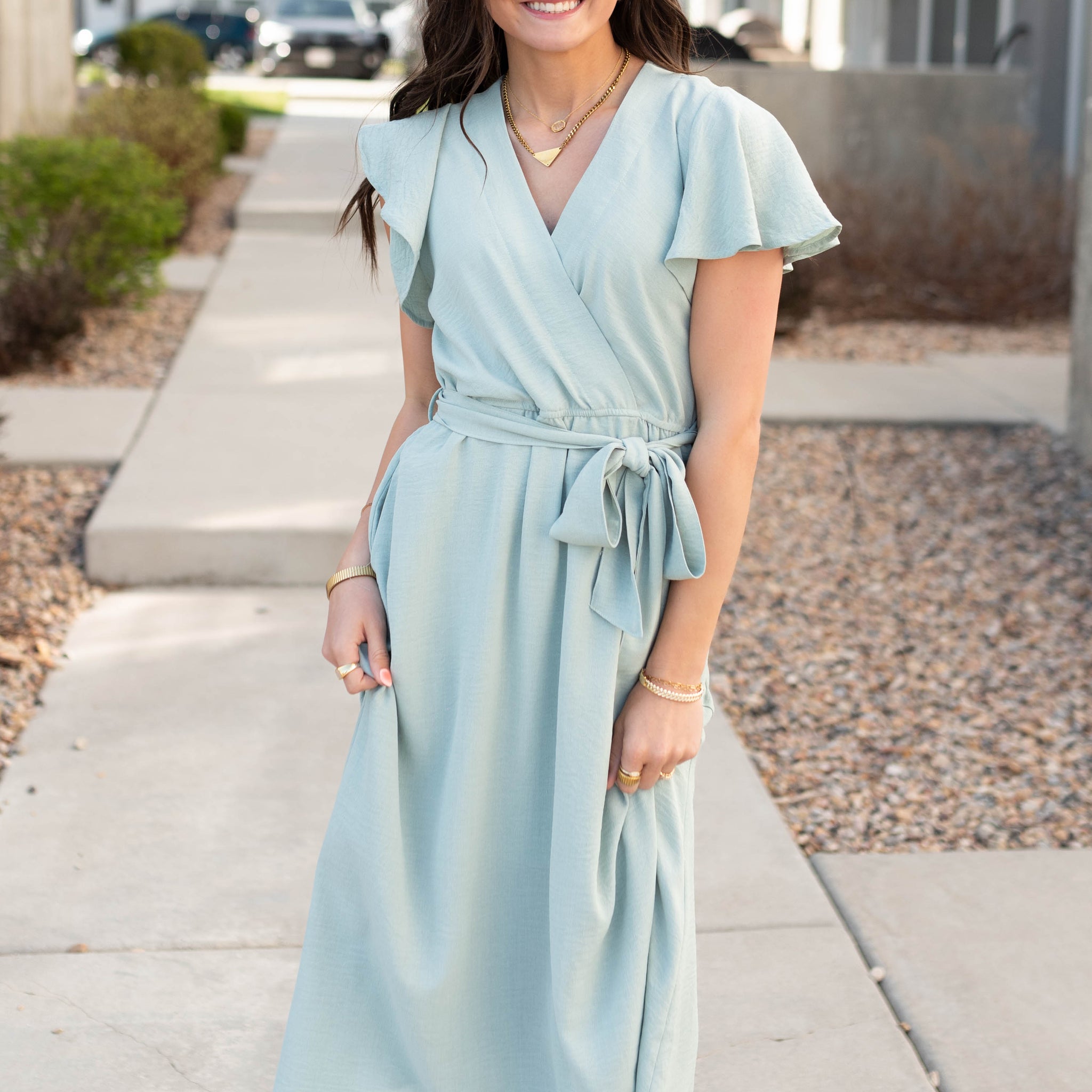Tiffany Sage Dress