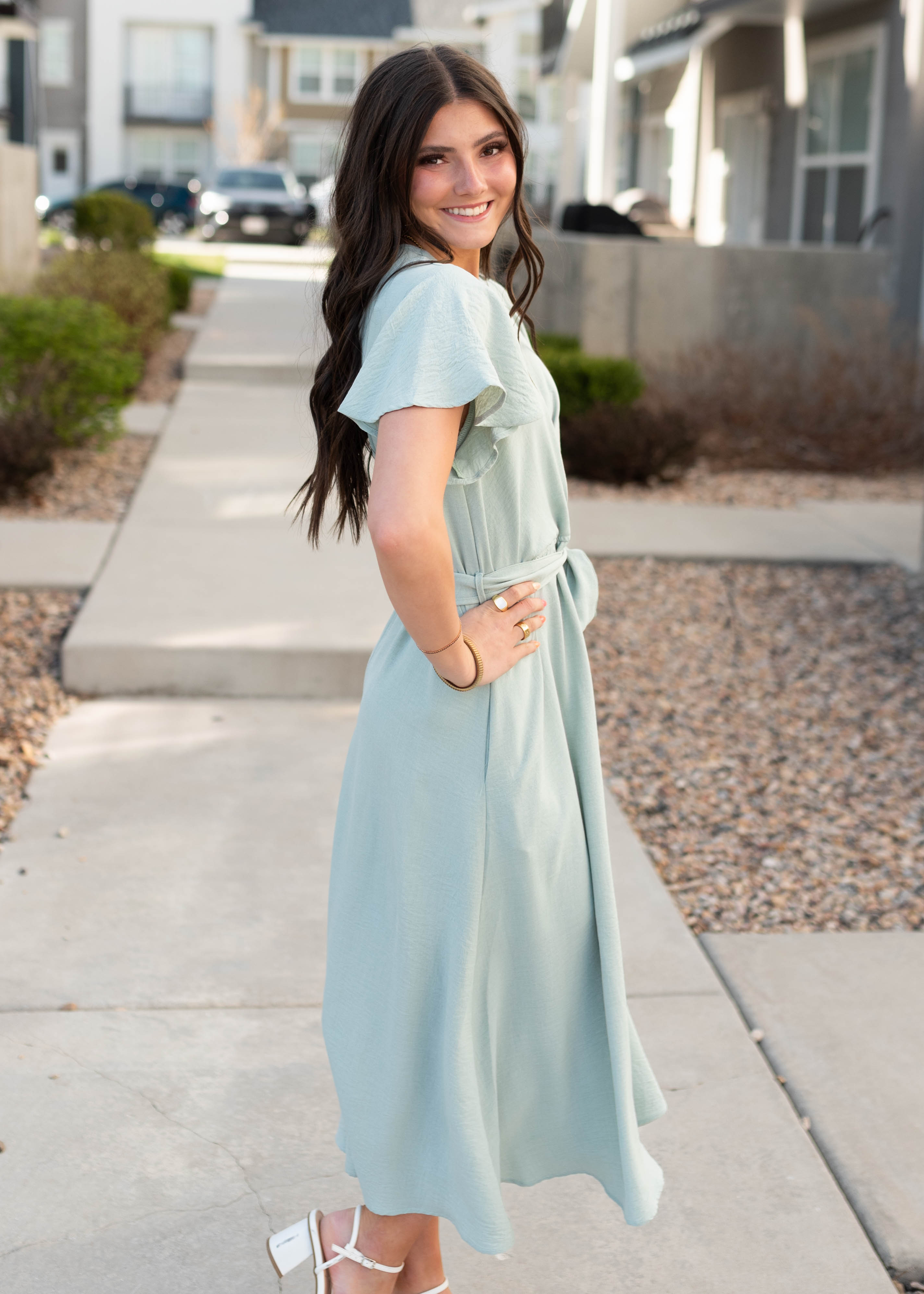 Tiffany Sage Dress