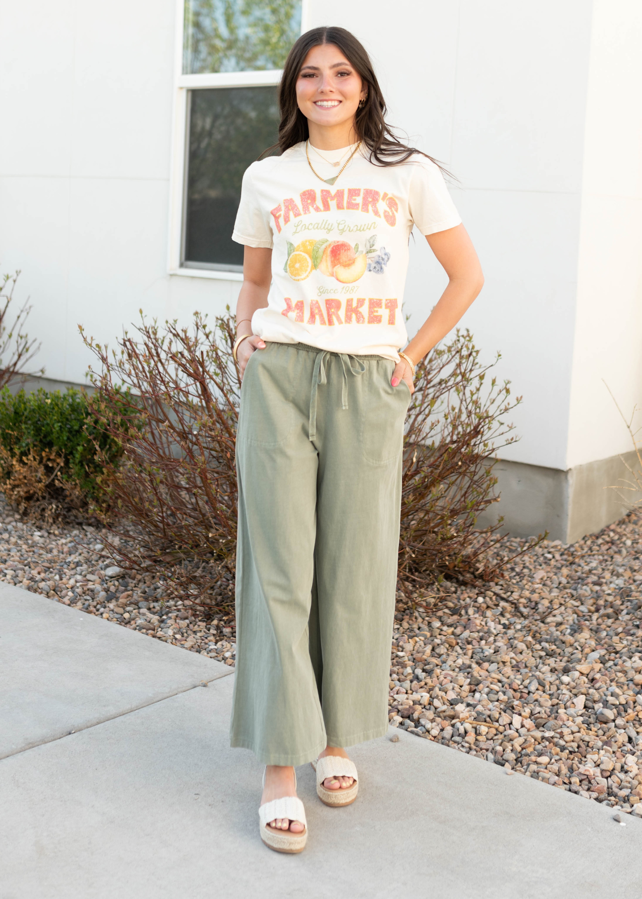 Tonya Sage Wide Leg Pant