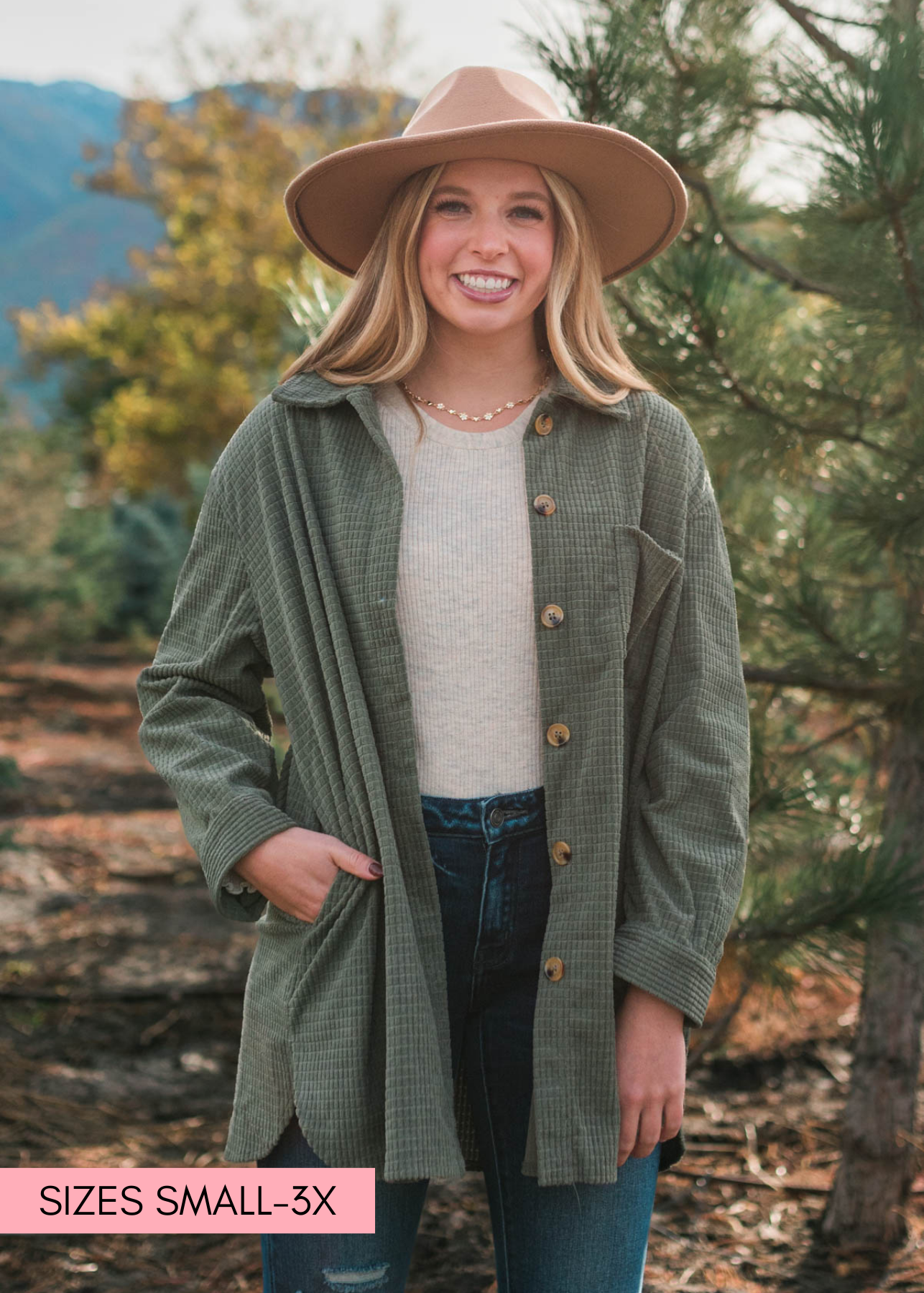 Trina Olive Shacket
