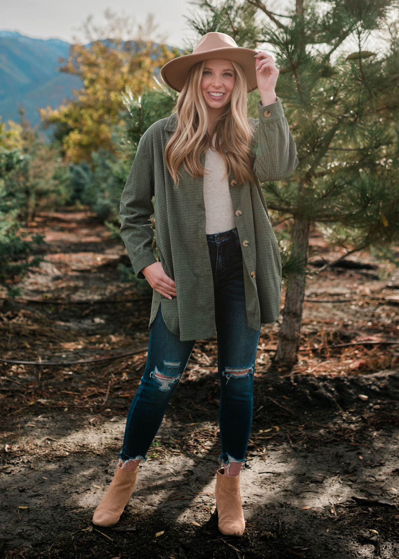 Trina Olive Shacket