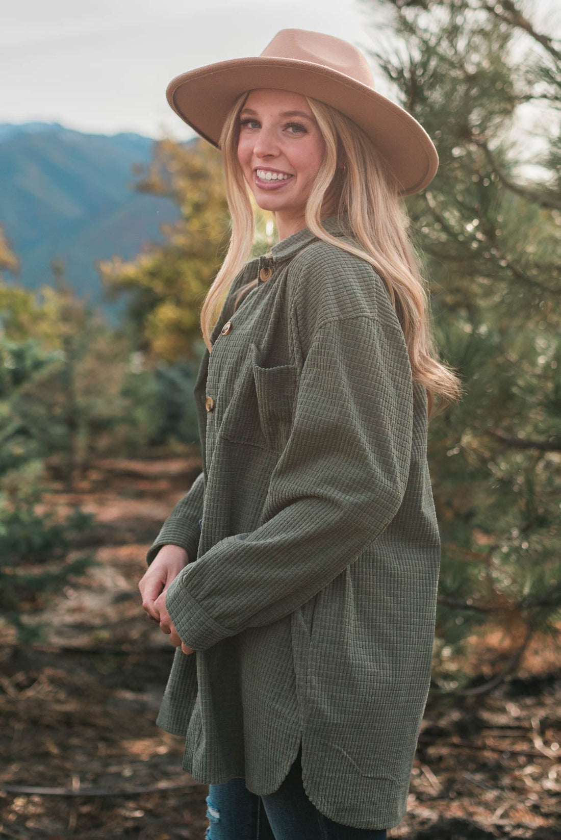 Trina Olive Shacket