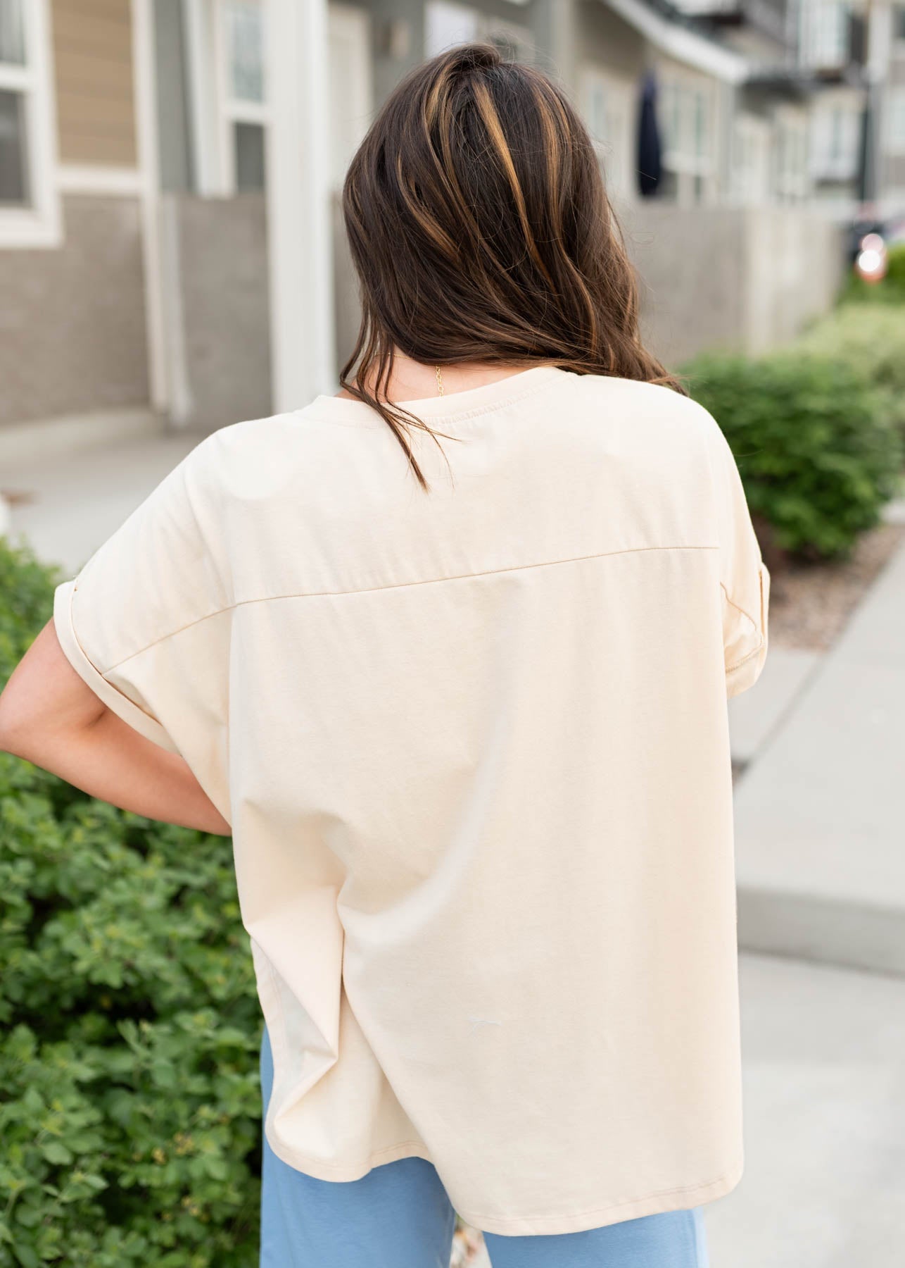 USA Beige Graphic Tee