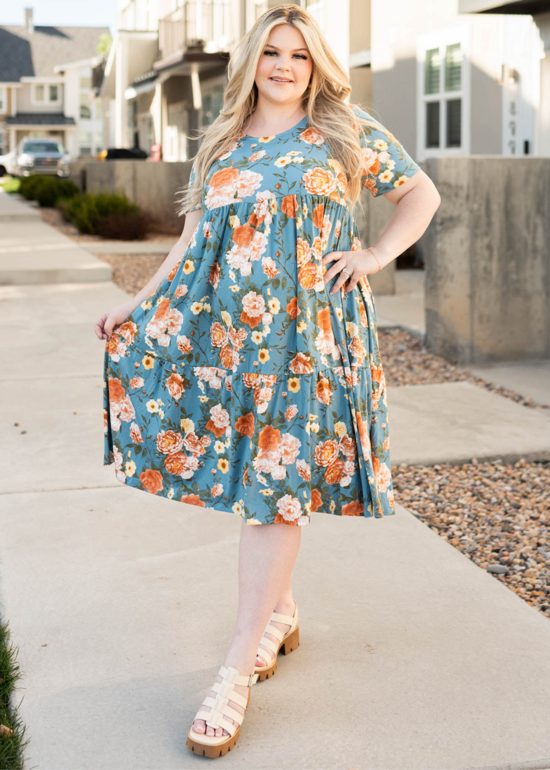Vanessa Denim Tiered Dress