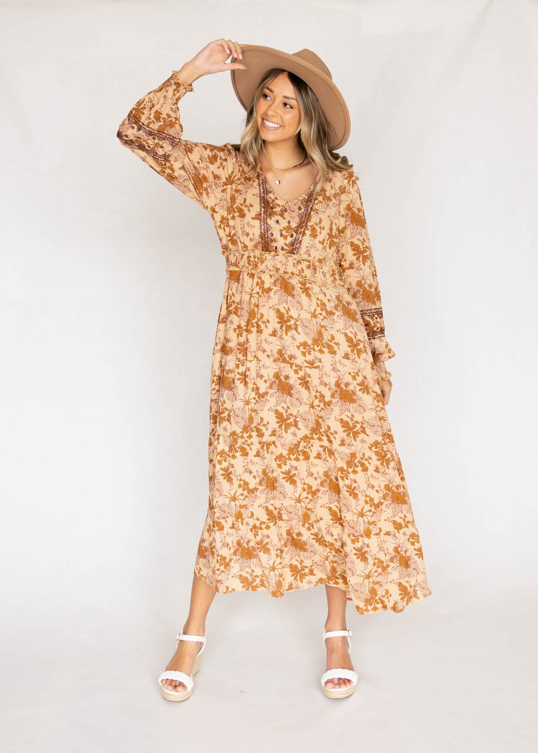 Verona Camel Dress