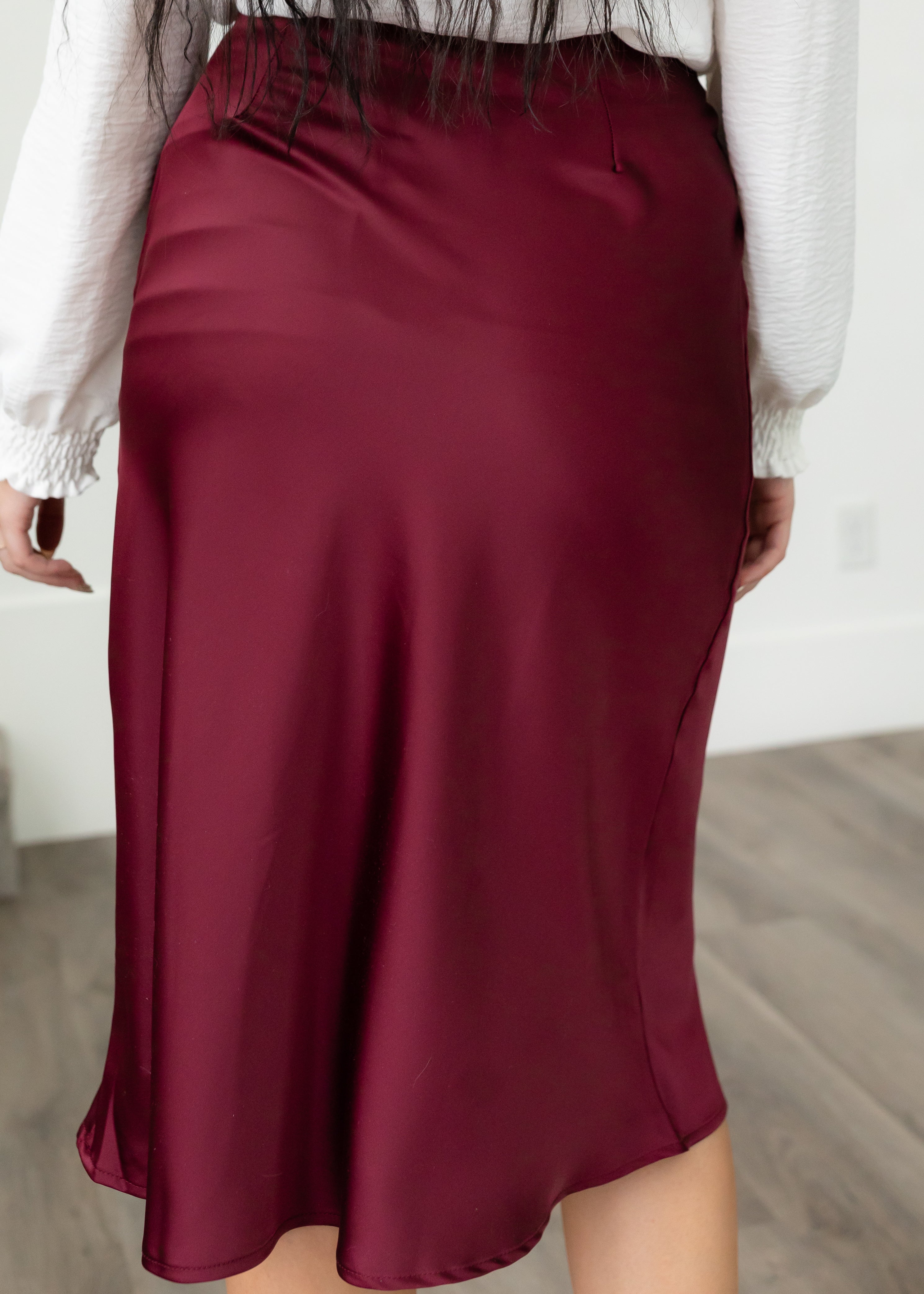 Vida Burgundy Skirt