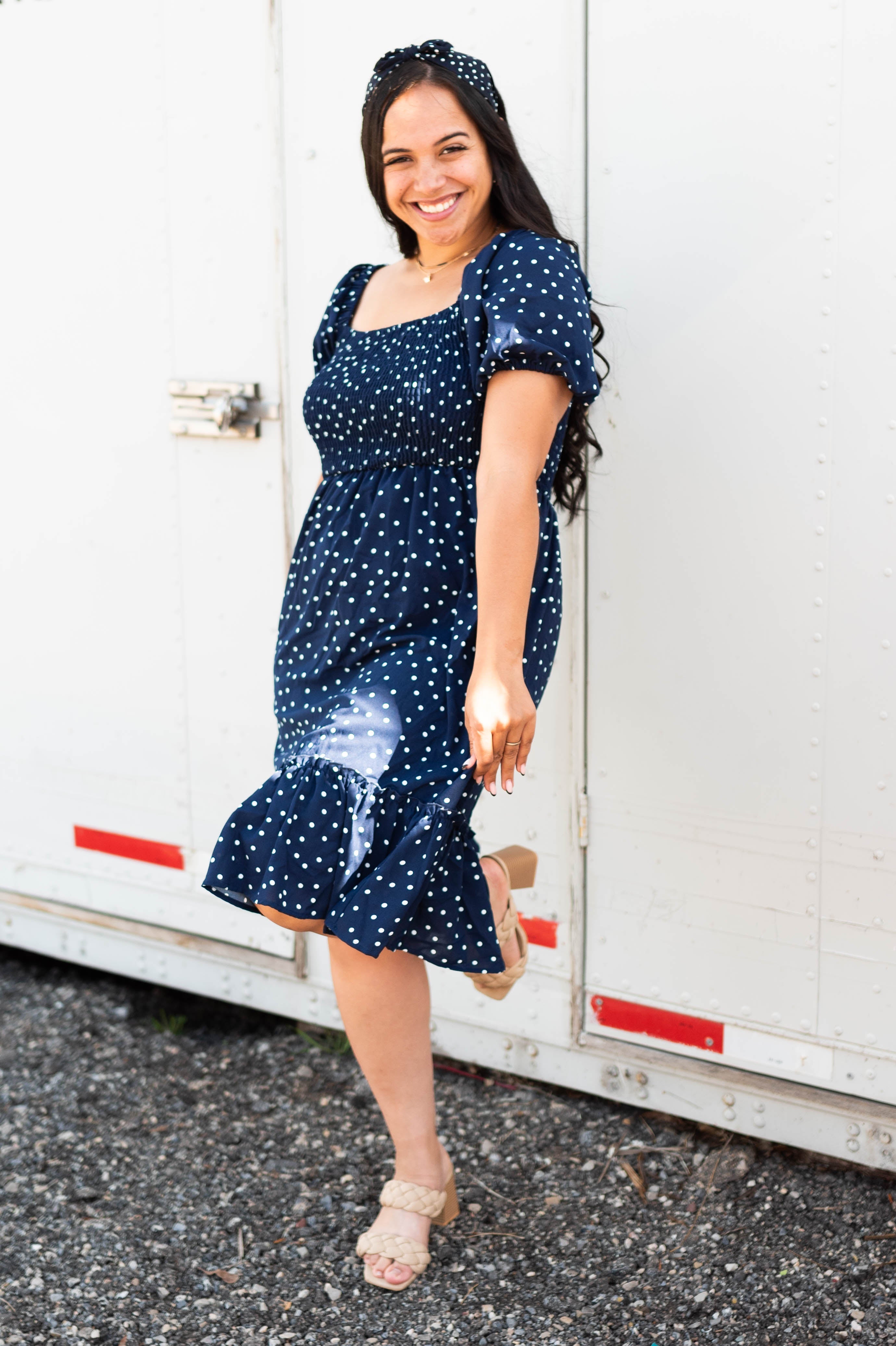 Viola Navy Dress