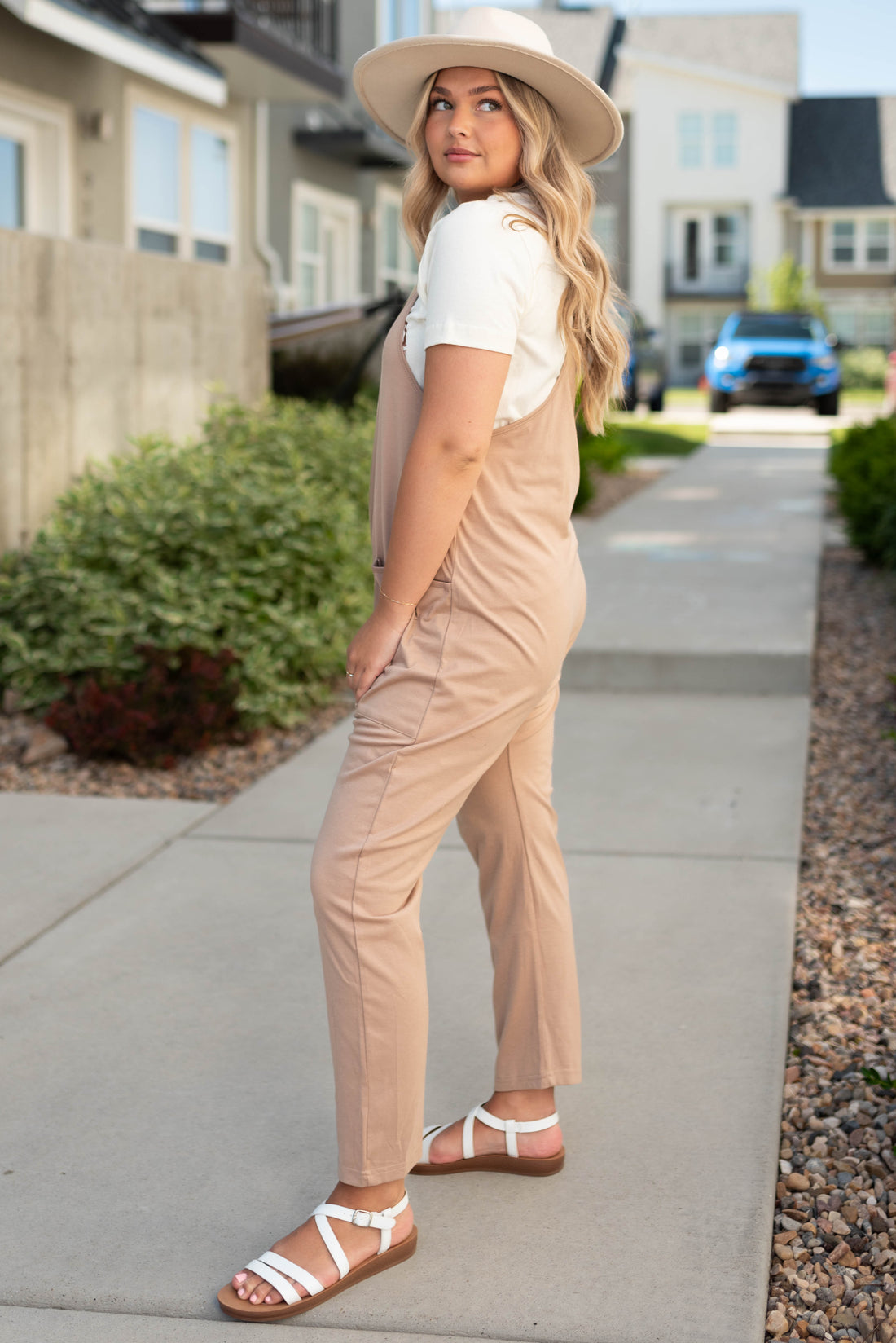Virginia Taupe Jumpsuit