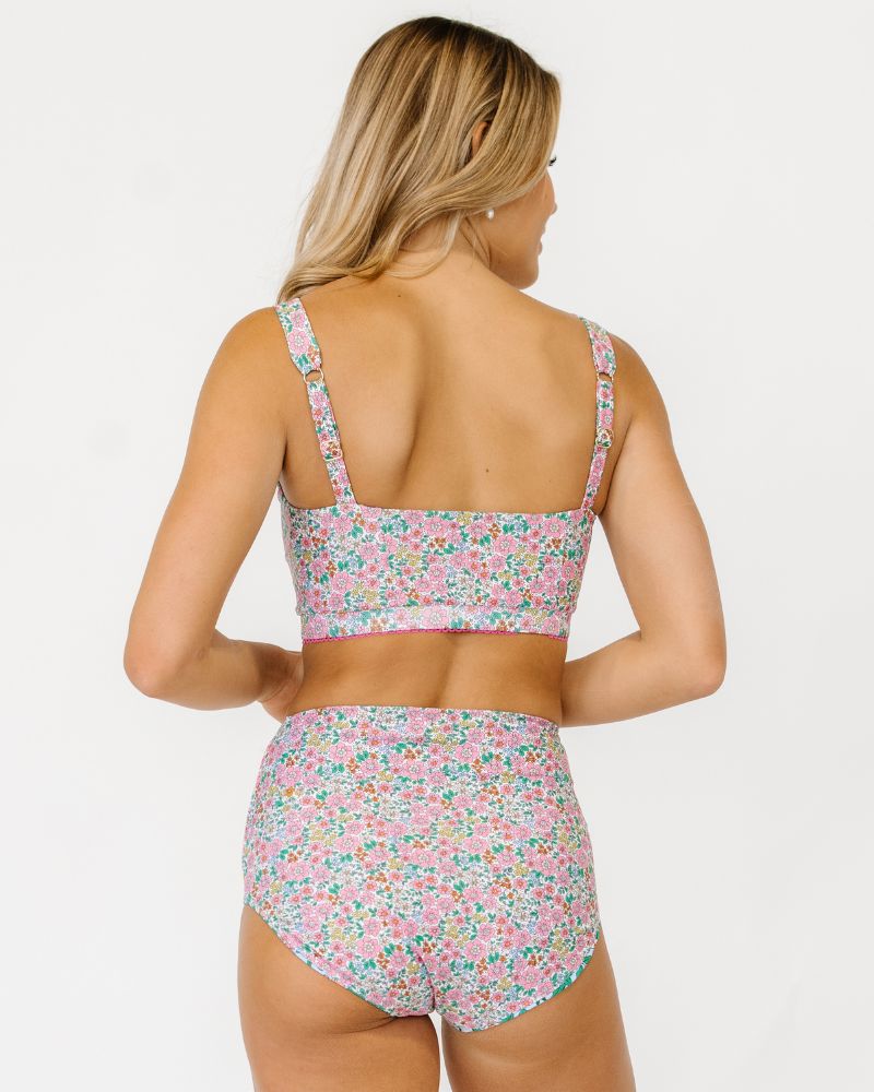 Whimsy Floral / Trellis Floral Reversible Ultra High-Waist Bottom